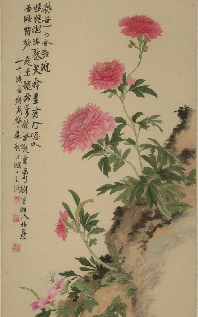 plant, leaf, potted_plant, flower, palm_tree, lily_\(flower\), bamboo, branch, grass, bug, lily_of_the_valley, tulip, tree, dragonfly, mushroom, traditional_media, vines