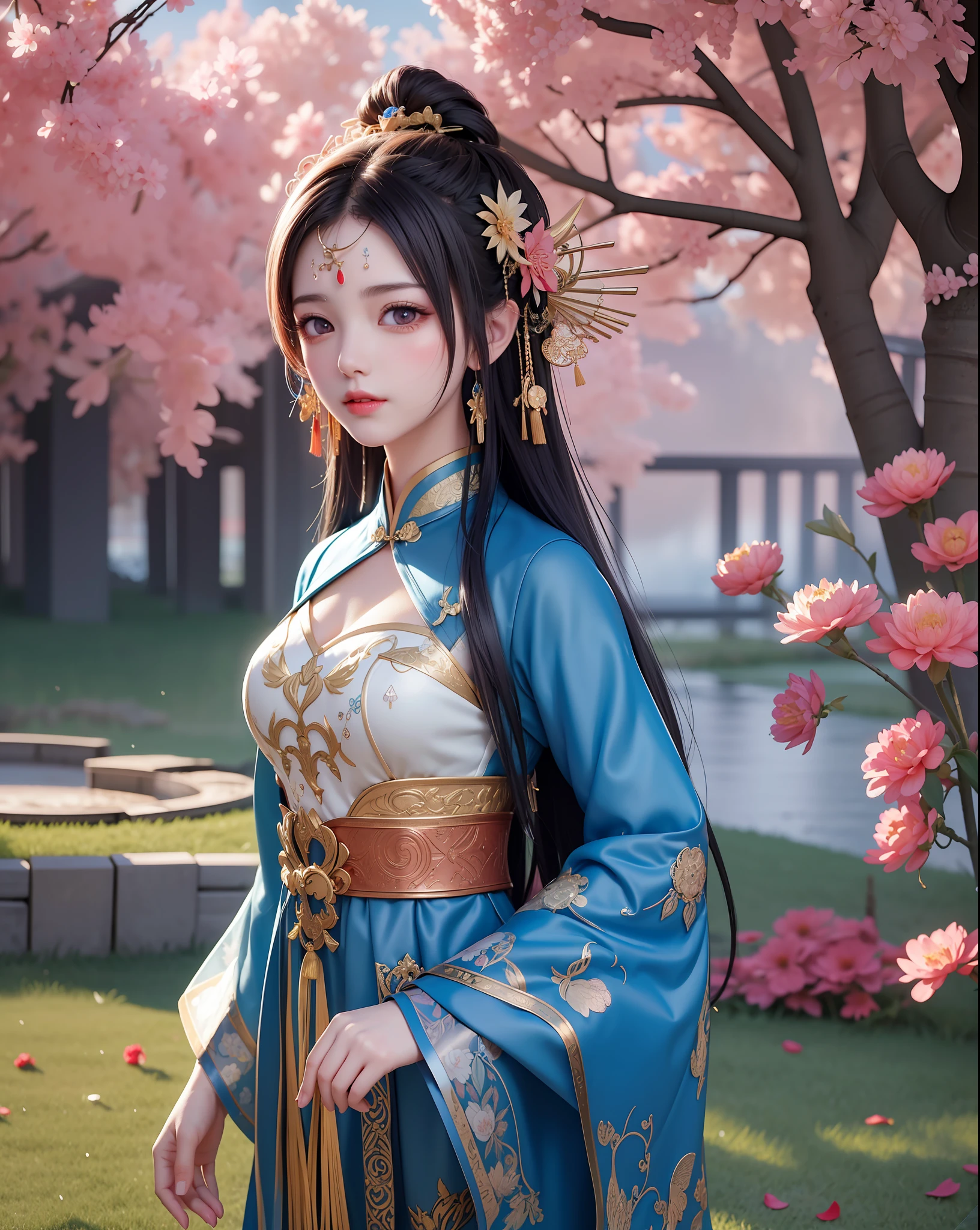 (8k, RAW photo:1.2),best quality, ultra high res,dramatic angle,(fluttered detailed color splashs), (illustration),(((1 girl))),(long hair),(rain:0.9),(hair ornament:1.4),there is an ancient palace beside the girl,chinese clothes,(focus on), color Ink wash painting,(color splashing),colorful splashing,(((colorful))),(sketch:0.8), Masterpiece,best quality, beautifully painted,highly detailed,(denoising:0.6),[splash ink],((ink refraction)), (beautiful detailed sky),moon,highly,detaild,(masterpiece, best quality, extremely detailed CG unity 8k wallpaper,masterpiece, best quality, ultra-detailed),(Lycoris radiata),