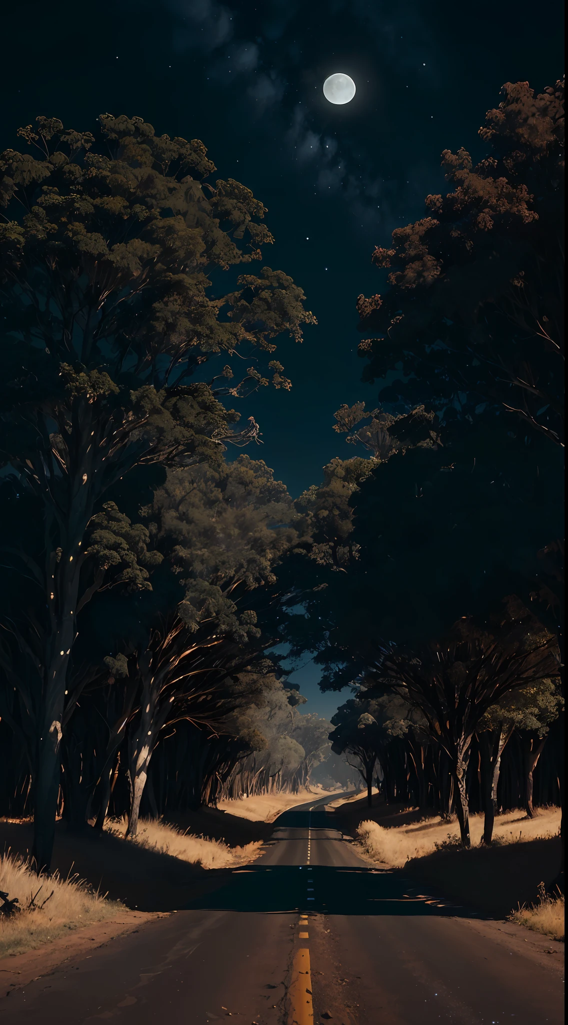 On a bleak night in the interior of Goiás, I find myself at a crossroads of dimly lit earth. At midnight, in a setting far from the city, the atmosphere takes on even more mysterious contours. The vision unfolds before me, revealing two roads intersecting intriguingly.
The crossroads, marked by the weathered marks on the ground, is an enigmatic meeting point. The dirt roads stretch with determination in opposite directions, creating a fascinating picture. The deep silence that permeates the night amplifies the sense of isolation and mystery in this remote location.
The surrounding landscape is characteristic of the interior of Goiás. The tall, majestic trees of the cerrado surround the crossroads, offering dancing shadows and organic forms that blend with the night horizon. The extended branches seem to point to the roads, as if giving secret indications as to the ways to follow.
The darkness, interspersed only by the discreet glow of the moon among the clouds, envelops the crossroads with a veil of mystery. Only vaguely discernible details emerge from the shadows, feeding the imagination with local stories and legends that echo in the air.
The sight of the two roads intersecting brings an intriguing sense of choice and possibility. Each path represents a distinct journey, with its own adventures and challenges to be faced. The magical moment of the crossroads suggests the opportunity for a new direction, a change of course that can shape destiny.
At this unique crossroads in the interior of Goiás, the two roads intersect in an attractive enigma. It is a place where the past and the future seem to meet, where important choices can be made. It's a scene that evokes the allure of the unknown and the courage it takes to venture down uncertain paths.