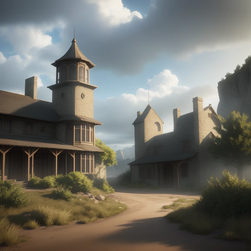 [HDR lighting, cinematic feel, detailed scenic elements, no characters or accessories, highly realistic rendering]: