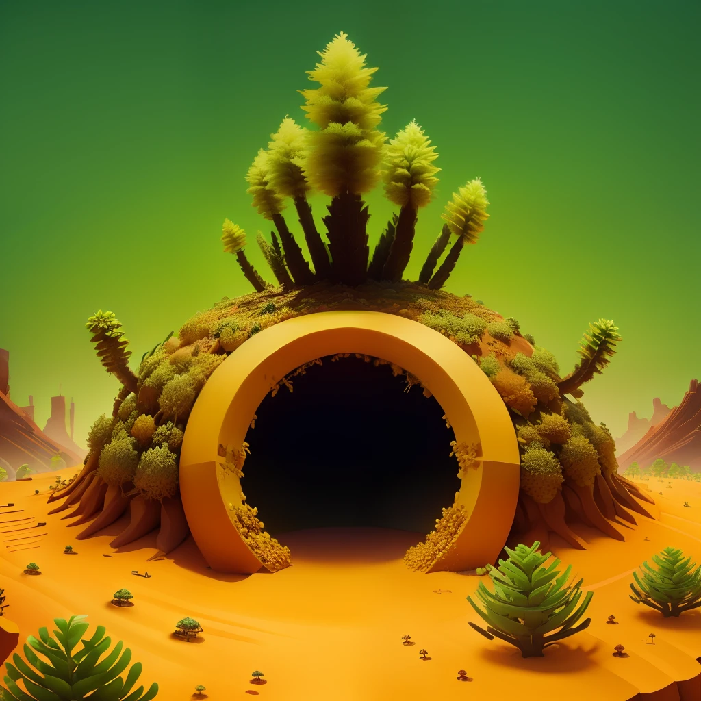 an anthill made of cash money, 4k