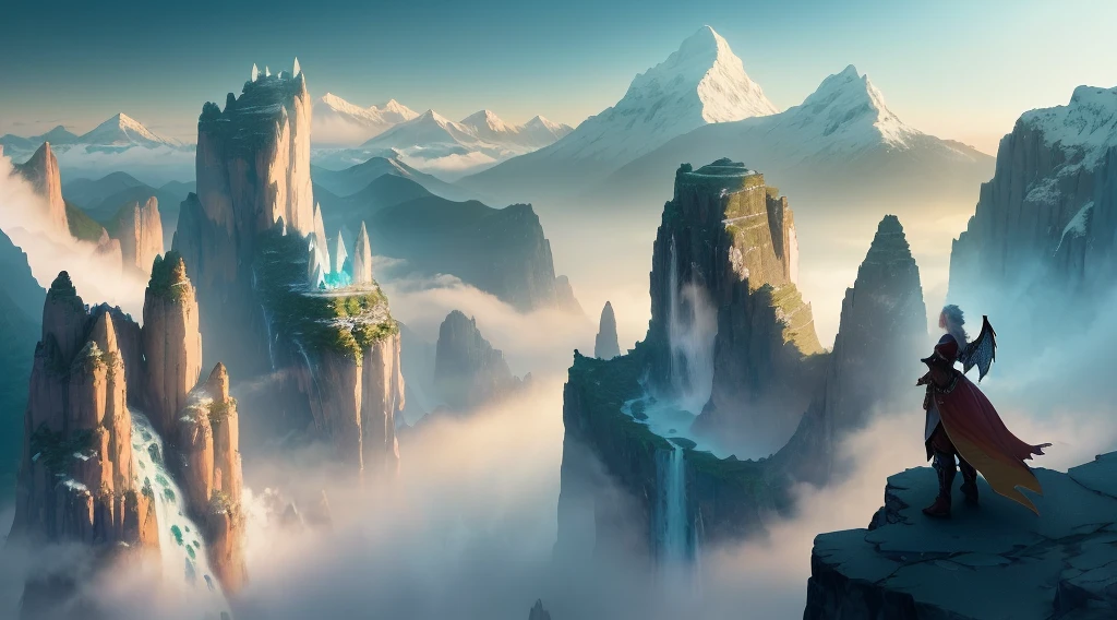 Behold Dragon's Peak, a towering mountain range veiled in a mysterious mist that wraps around its peaks like a cloak. The mountains rise majestically, their rugged slopes and jagged peaks reaching towards the sky. The air is tinged with an electric energy, hinting at the ancient power that resides within.
As you approach Dragon's Peak, the mist thickens, obscuring your view and heightening the sense of anticipation. Shadows dance and swirl within the fog, as if ethereal creatures are watching from unseen realms. The atmosphere is heavy with the presence of mythical beasts, their primal roars echoing through the valleys.
Amongst the mist, you catch glimpses of colossal dragon silhouettes, their scales gleaming with an otherworldly iridescence. Some soar through the air with grace, their wings spanning vast distances, while others perch atop towering cliffs, surveying their domain with fiery eyes.
The landscape surrounding Dragon's Peak is both awe-inspiring and treacherous. Waterfalls cascade down sheer cliffs, their pristine waters crashing into crystal-clear pools below. Dense forests teem with fantastical creatures, from playful sprites to elusive unicorns. Ancient ruins, remnants of a forgotten civilization, dot the valleys, holding secrets and untold stories.
As an artist, you have the opportunity to capture the enigmatic essence of Dragon's Peak. Let your imagination take flight as you paint, draw, or sculpt this mythical landscape. Convey the mist-shrouded mountains, the presence of ancient dragons, and the ethereal beauty that lingers in every crevice. Immerse yourself in the magic and wonder of Dragon's Peak, creating a piece of art that transports viewers to a world where legends come alive.