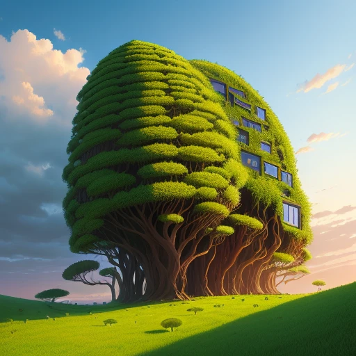 anthill with 100 windows