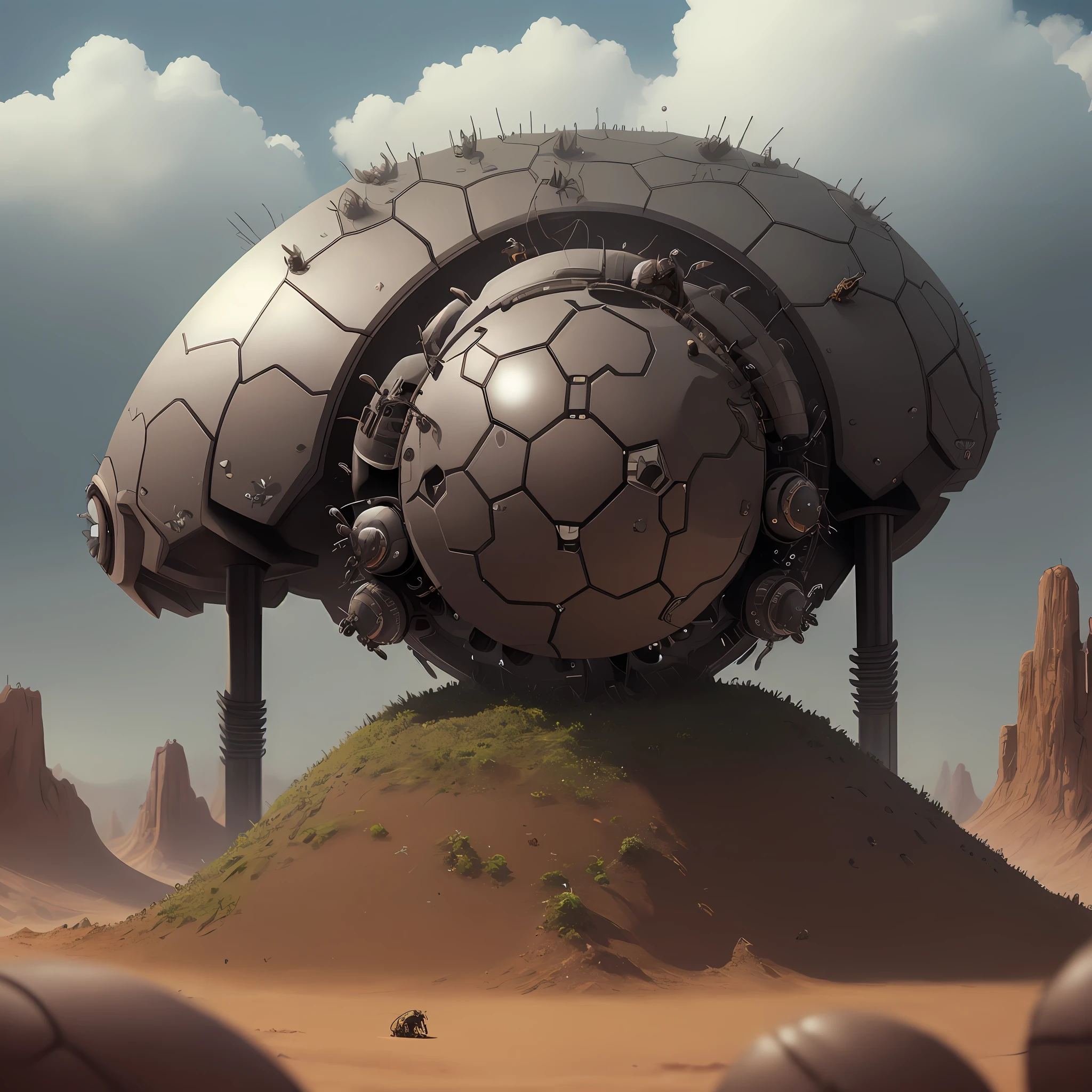 ant, apocalypse, futuristic, ant hill