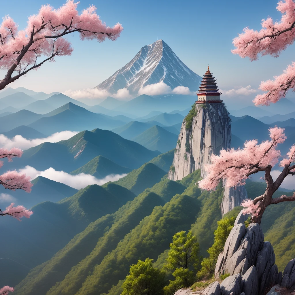 View of Mount Tai, China