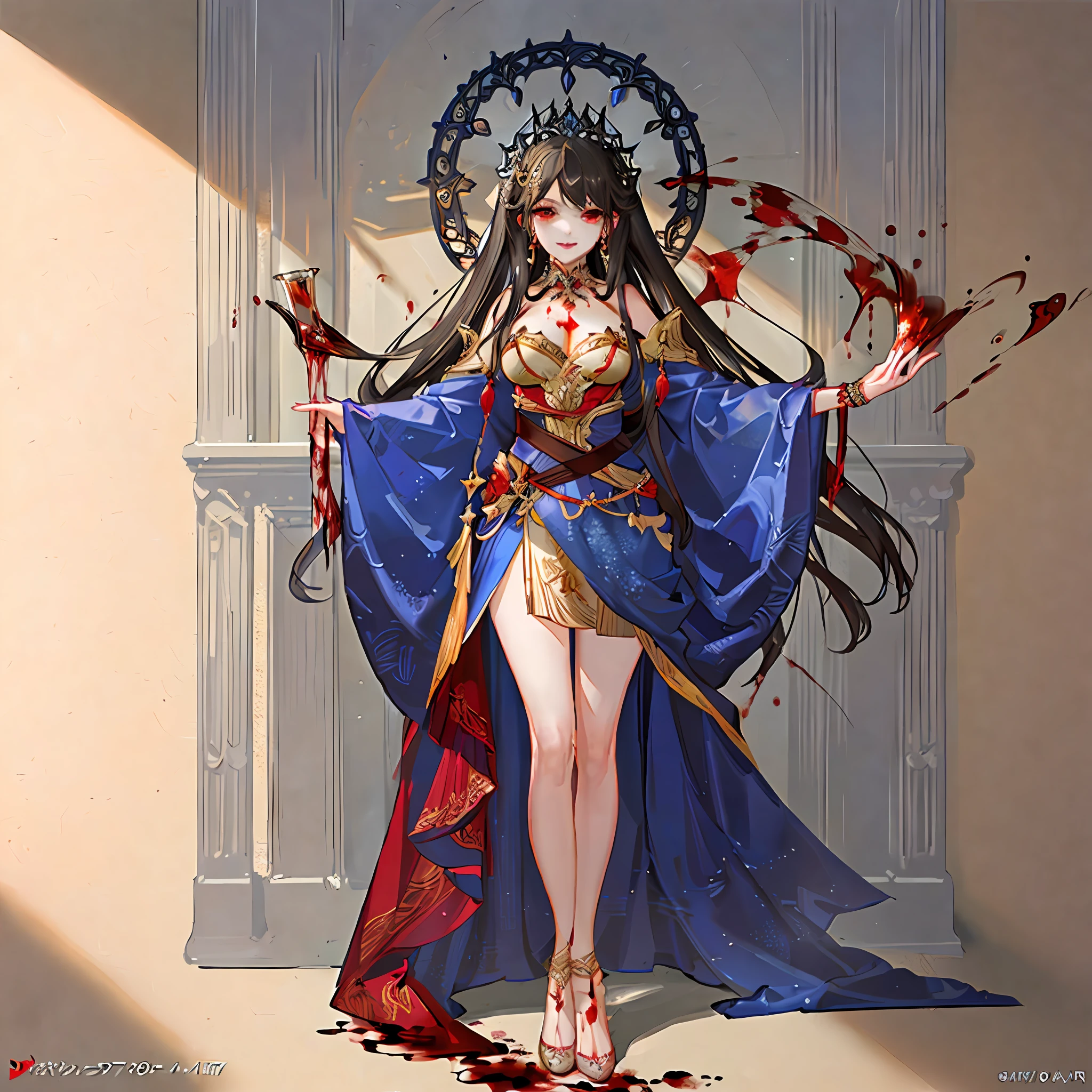 (Masterpiece, Ultra Quality, High Resolution, 8K, Intricate: 1.2), (Detailed Face: 1.2) ((Goddess of Blood))