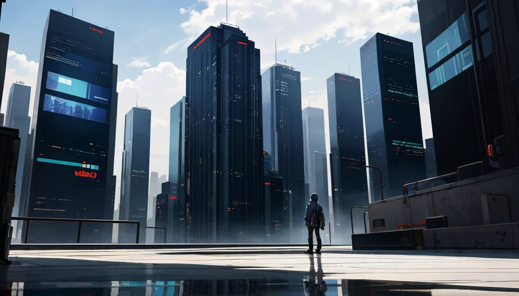 ((masterpiece:1.2, best quality)),movie,official art,promotional art,movie wallpaper,white background,full body,concept art,turnaround,reference sheet,production art,background , outdoor, original, raw photo, highres, ultra-detailed, physically based rendering, cities, cityscapes, architecture, science fiction, mechanical, clouds, fog, roof garden, roof, billboard, cyberpunk, edge of the mirror, pipe, final fantasy,