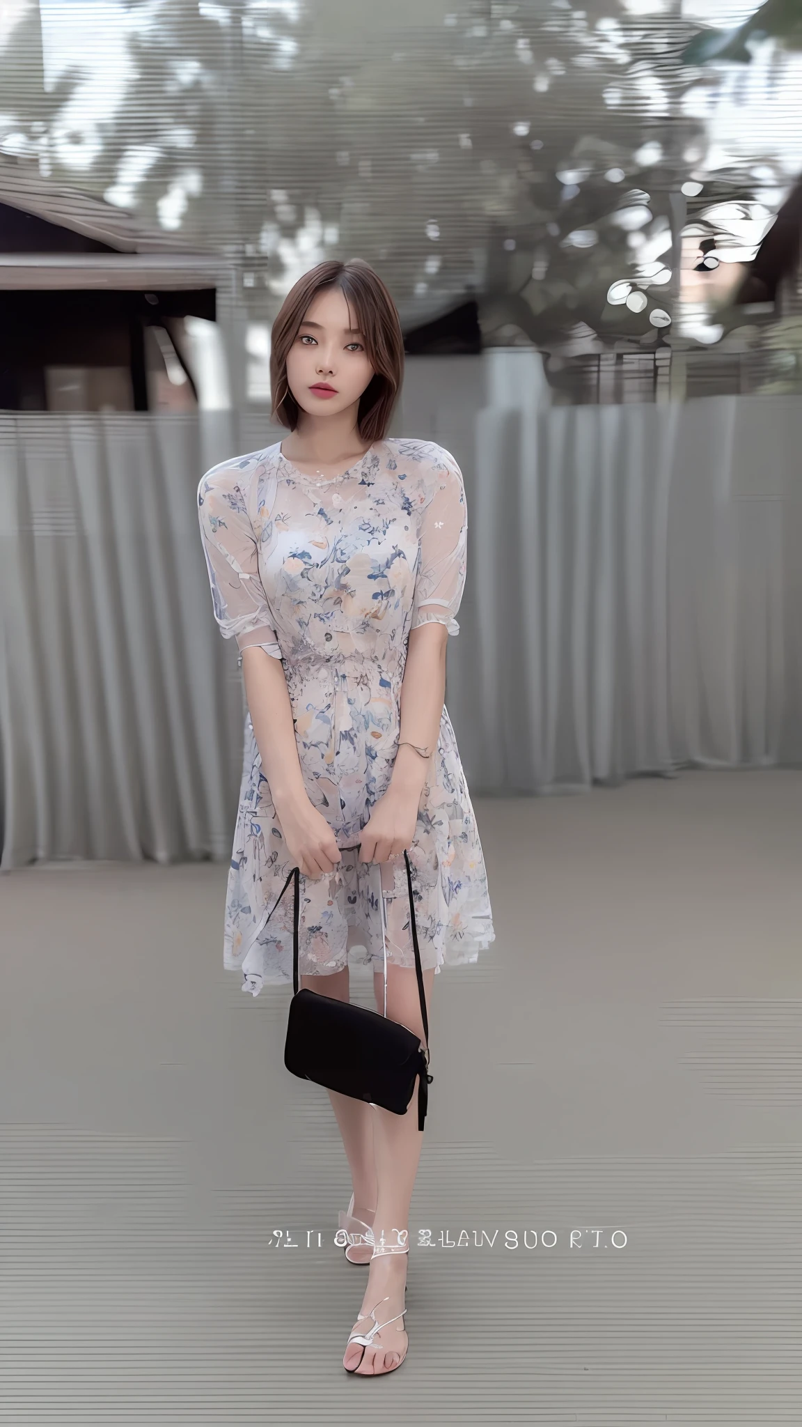 ((Top Quality, 8k, Masterpiece: 1.3)), 1 Woman, Slender Swimsuit Highlighted Beautiful Girl: 1.3, (Short Hairstyle, Big: 1.2), Plain Clothes: 1.2, Indoors, Ultra Detailed Face, Detailed Eyes, Double Eyelids