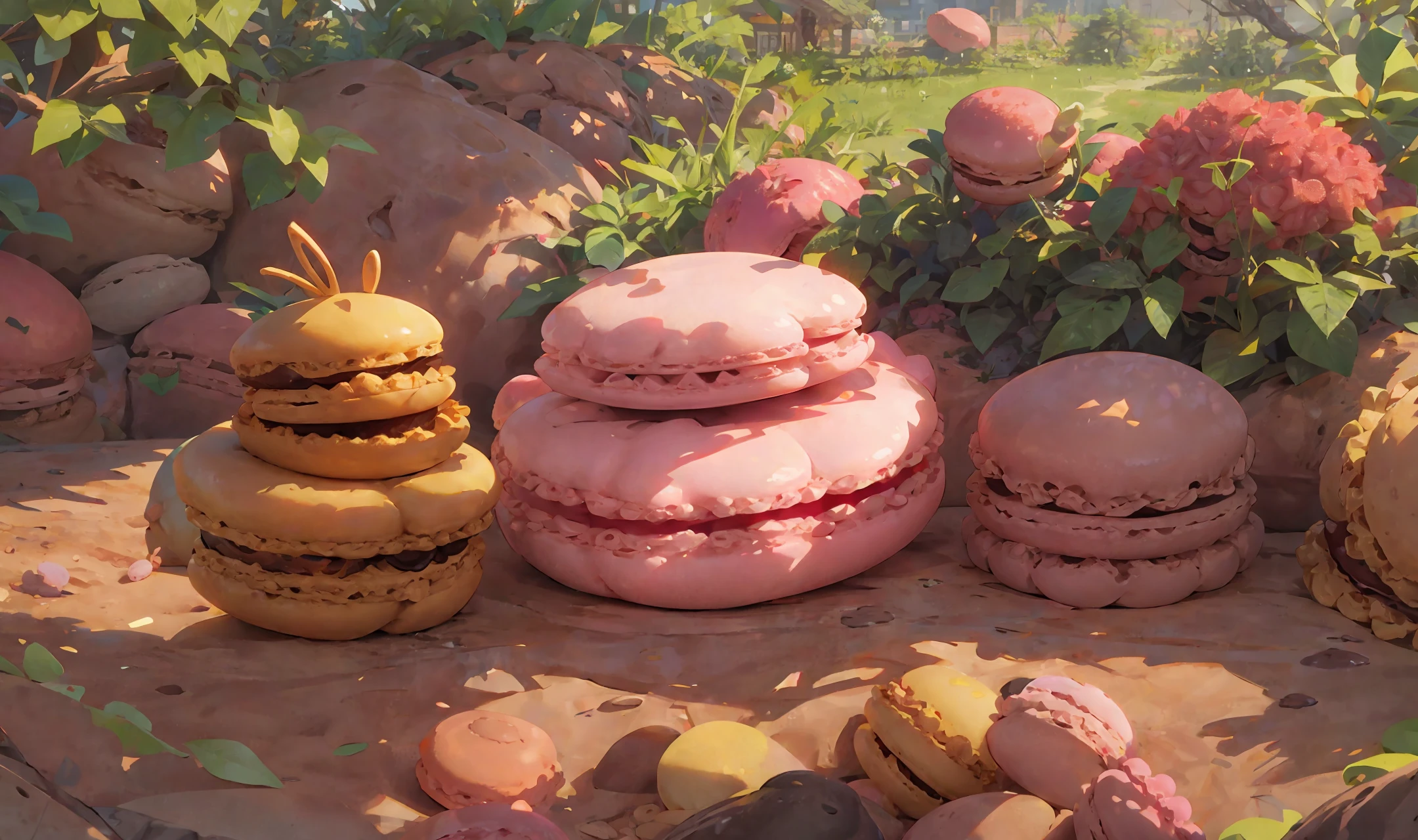 Macaron-shaped anthill