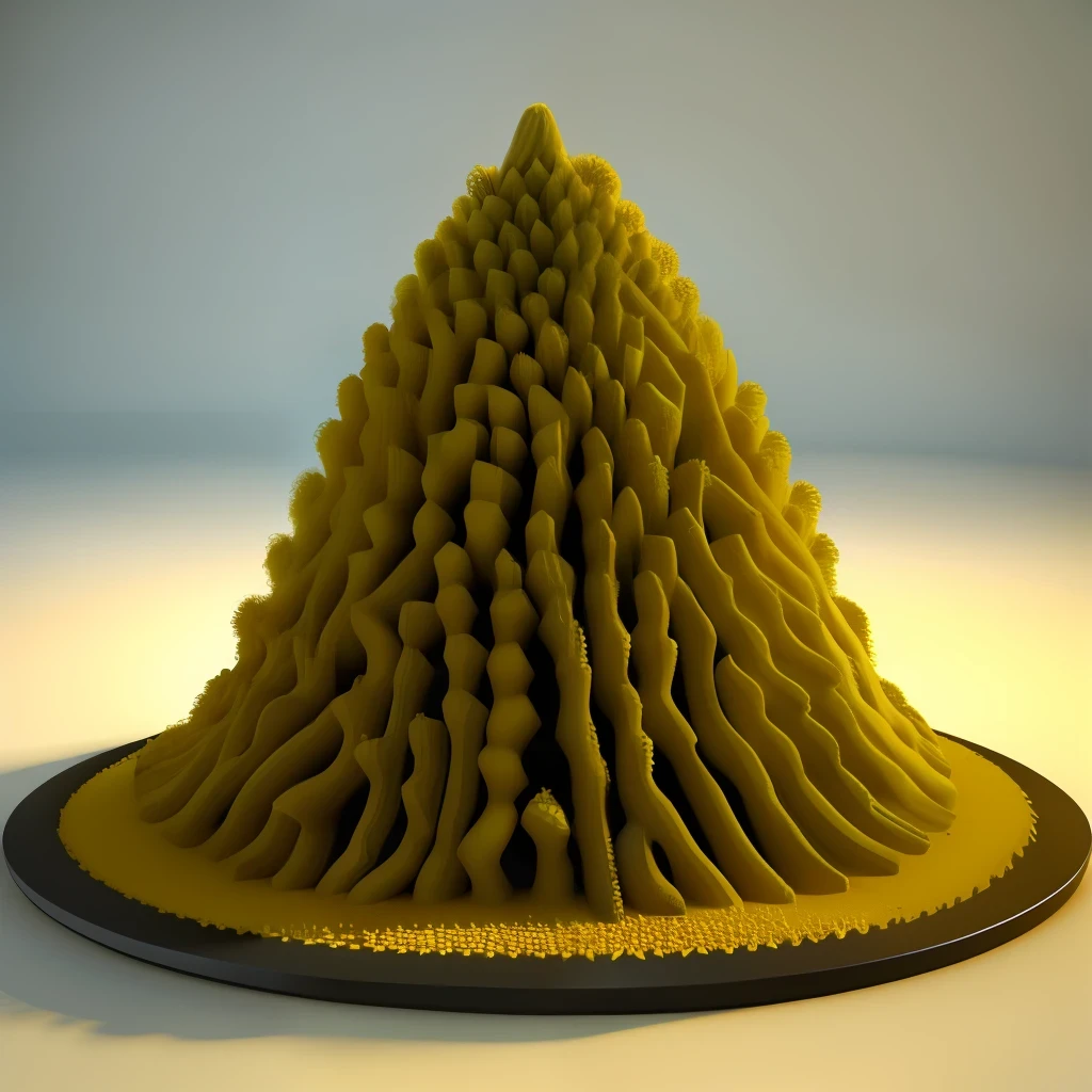 Noodle anthill in 3D animation style