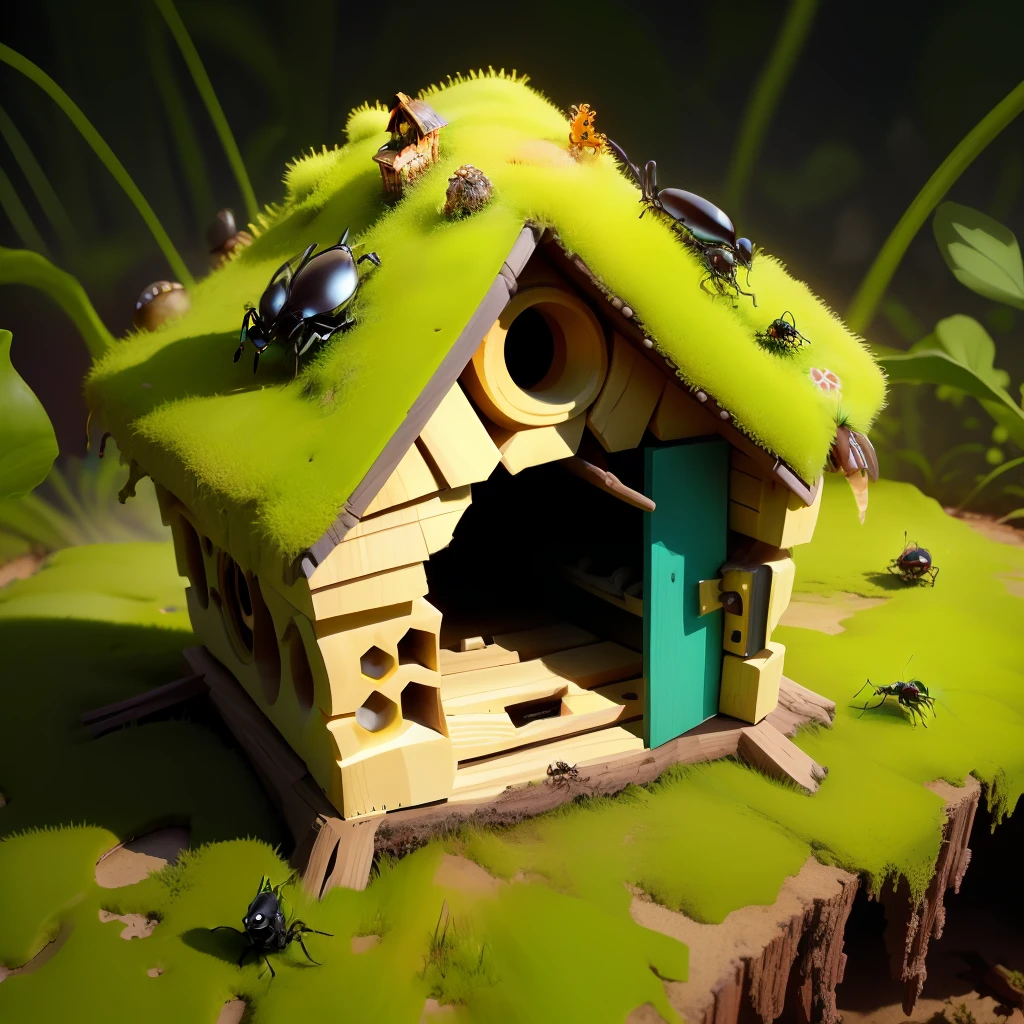 Ant house in the form of a toxic fungus