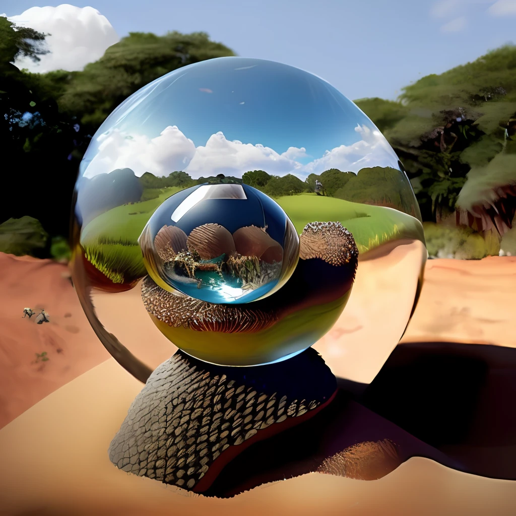 an anthill shaped like a crystal ball that represents the amazon-imagine