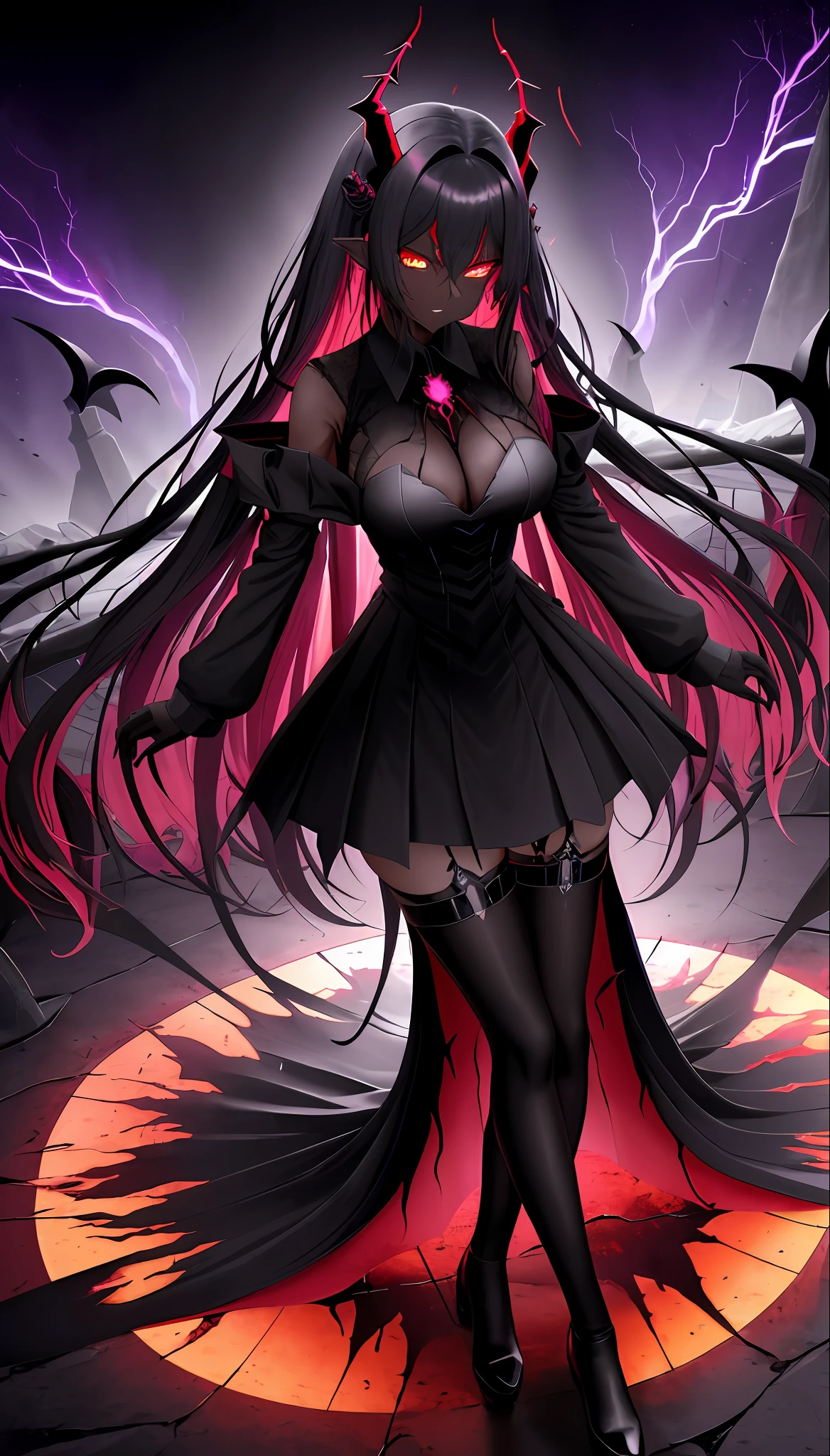 (dark skin), (demon horns), large breasts,
Immortal temptation takes over my mind
Condemned
Fallen weak on my knees, summon the strength
Of mayhem
I am the storm that is approaching
Provoking black clouds in isolation
I am reclaimer of my name
Born in flames, I have been blessed
My family crest is a demon of death
Forsakened, I am awakened
A phoenix's ash in dark divine
Descending misery
Destiny chasing time
Inherit the nightmare, surrounded by fate
Can't run away
Keep walking the line between the light
Led astray
Through vacant halls I won't surrend5r
The truth rev5aled in eyes of ember
We fight through fire and ice forever
Two souls once lost, and now they remember
I am the storm that is approaching
Provoking black clouds and isolation
I am reclaimer of my name
Born in flames, I have been blessed
My family crest is a demon of death
Forsakened, I am awakened
A phoenix's ash in dark divine
Descending misery
Destiny chasing time
Disappear into the night
Lost shadows left behind
Obsession's pulling me
Fading, I've come to take what's mine
Lurking in the shadows under veil of night
Constellations of blood pirouette
Dancing through the graves of those who stand at my feet
Dreams of the black throne I keep on repeat
A derelict of darkness, summoned from the ashes
The puppetmaster congregates all the masses
Pulling strings, twisting minds as blades hit
You want this power? Then come try and take it
Beyond the tree
Fire burns
Secret love
Bloodline yearns
Dark minds embrace
Crimson joy
Does your dim heart
Heal or destroy?
Bury the light deep within
Cast aside, there's no coming home
We're burning chaos in the wind
Drifting in the ocean all alone