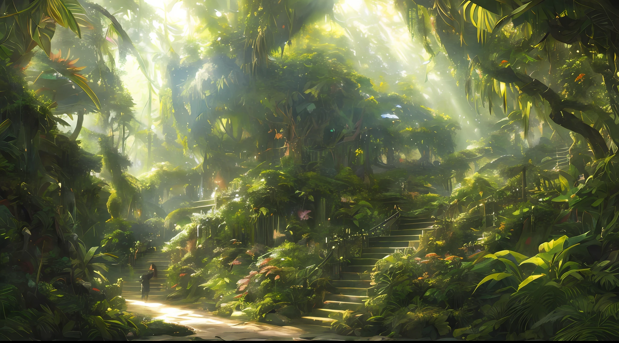 Digital illustration, detailed and intricate, of a dense jungle filled with exotic plants and animals, the sunlight filtering through the canopy creating a dappled effect. In the style of Yoshitaka Amano and Hayao Miyazaki, masterpiece, proportional, detailed, trending on artstation, beautiful lighting, realistic, intricate, award winning, 4k, highest quality
Award-winning, 4K digital painting in the style of Yoshitaka Amano. Detailed and intricate depiction of a zombie apocalypse, masterfully capturing the chaos and drama of the scene. Beautiful lighting and cinematic composition make this piece a true masterpiece, trending on artstation