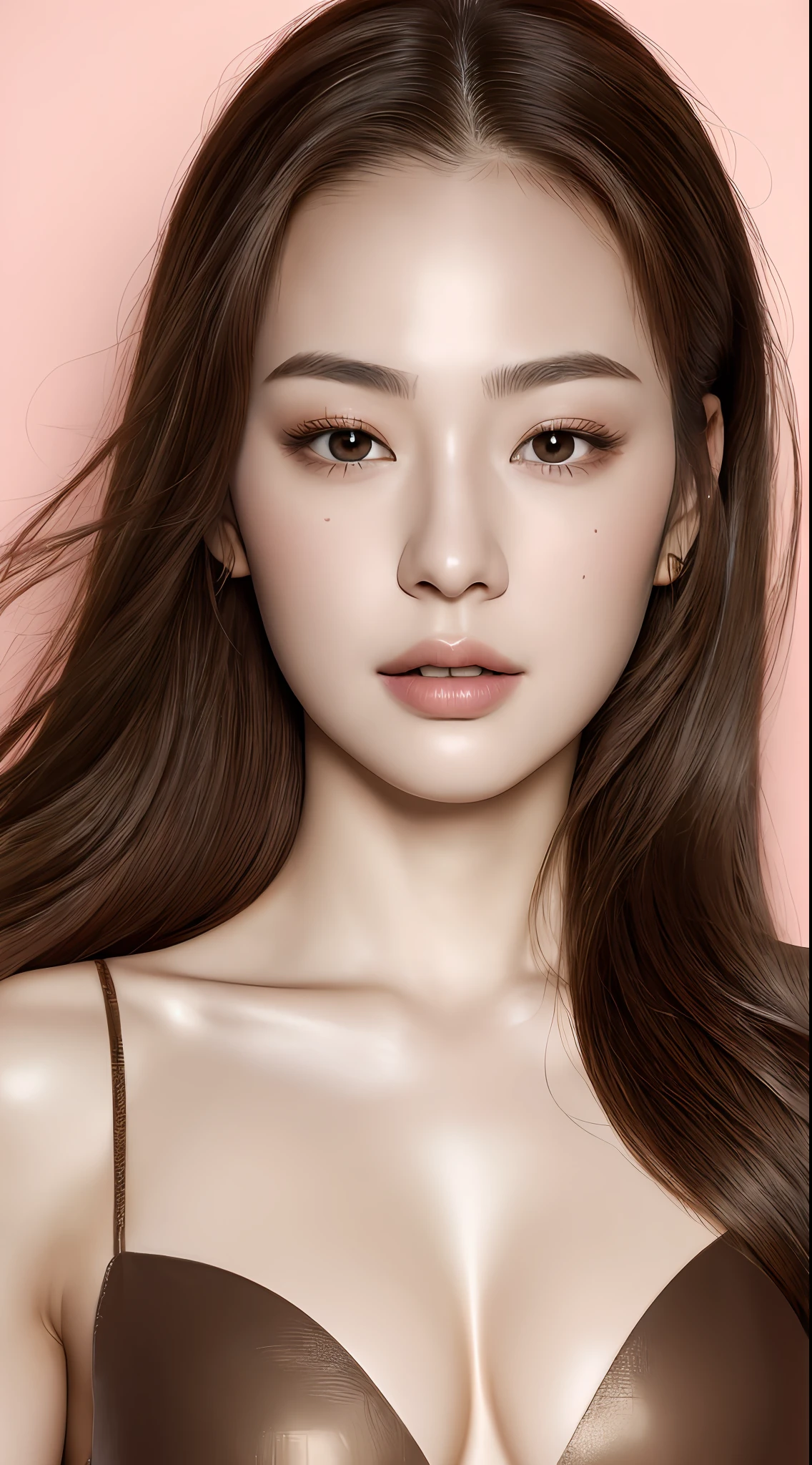 1girl, Beautiful face, (photo realistic:1.4), (high detailed skin:1.3), 8k uhd, dslr, high quality, high resolution, 4k, 8k, absurdres, best ratio four finger and one thumb, (realistic:1.4), little lips, ((Best quality, 8k, 32k, Masterpiece :1.3)), (A pretty woman with perfect figure :1.1), ((brown hair, Big breasts :1.2)), Highly detailed face and skin texture, Detailed eyes, Double eyelid, (realistic face:1.3), ponytail contorted, full body,