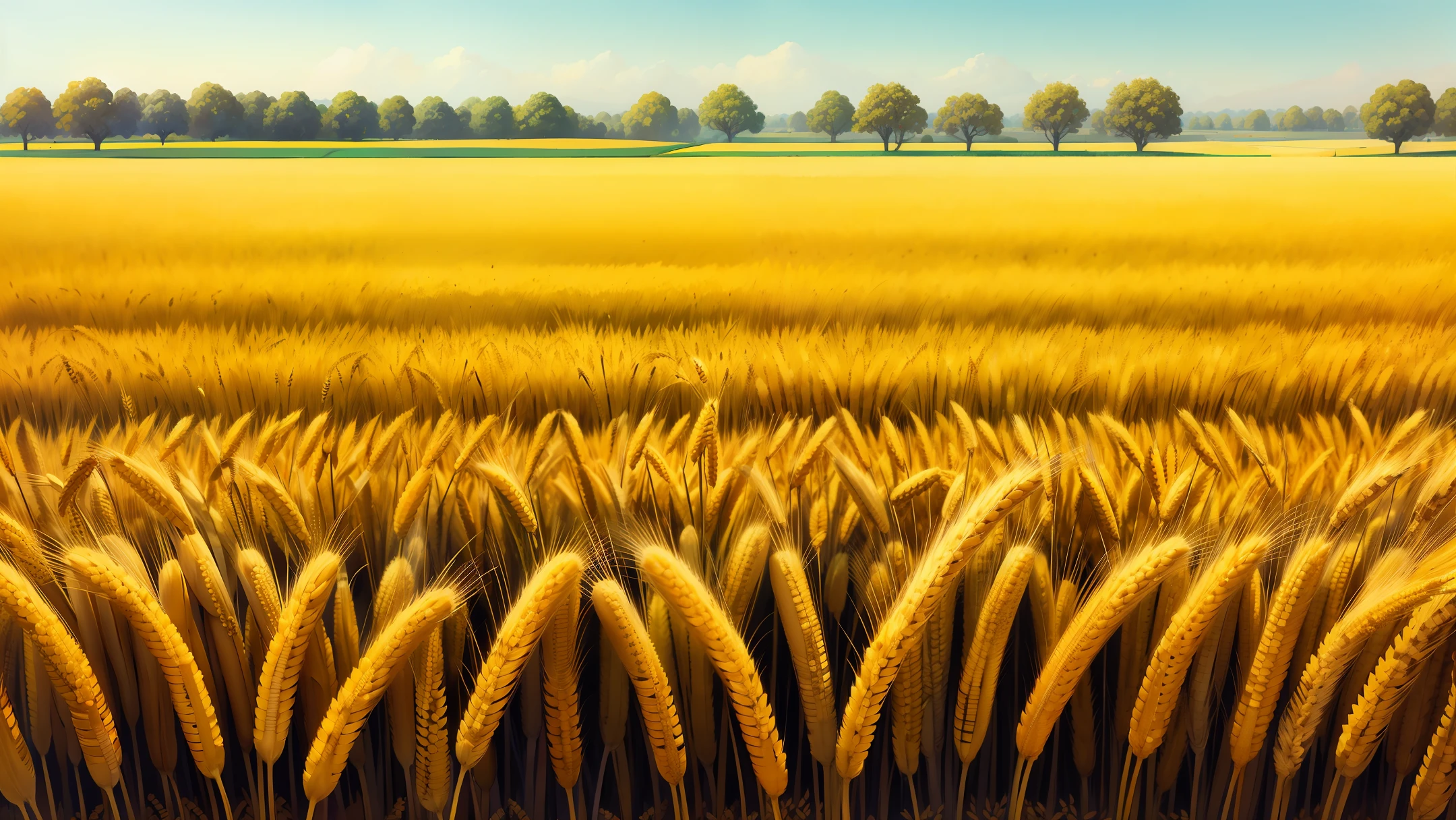 Ripe wheat fields