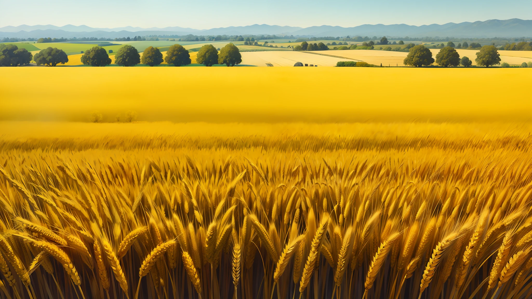 Ripe wheat fields