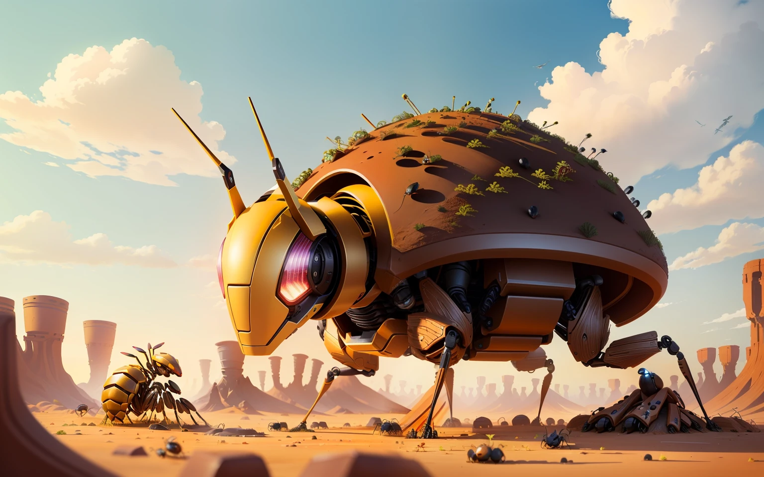 anthill made by cyborg ants
