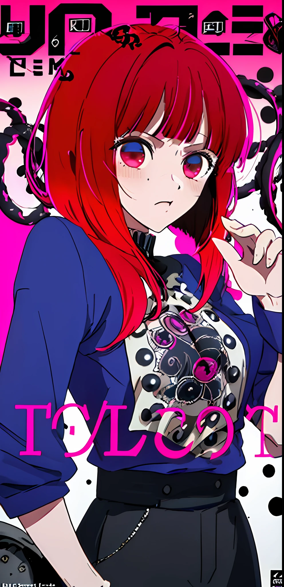 (((dramatic))), (((gritty))), (((intense)))) The movie poster features as the central character. She is shy in the center of the poster, wearing idol outfit, and a determined expression on her face. The background is dark and gritty, with a feeling of drunkenness. The text is bold and eye-catching, with catchy slogans that add to the overall drama and excitement. The color palette is dominated by dark colors, dotted with bright colors, giving the poster a dynamic and visual impact, tachi-e (magazine:1.3), (cover-style:1.3), fashionable, vibrant, outfit, posing, front, colorful, dynamic, background, element, confident, expressive, holding, statement, attachment, majestic, coiled, around, touch, scene, text, cover, bold, eye-catching, title, fashion, font, catchy, title, bigger, eye-catching, modern, trendy, focused, stylish, 1 girl