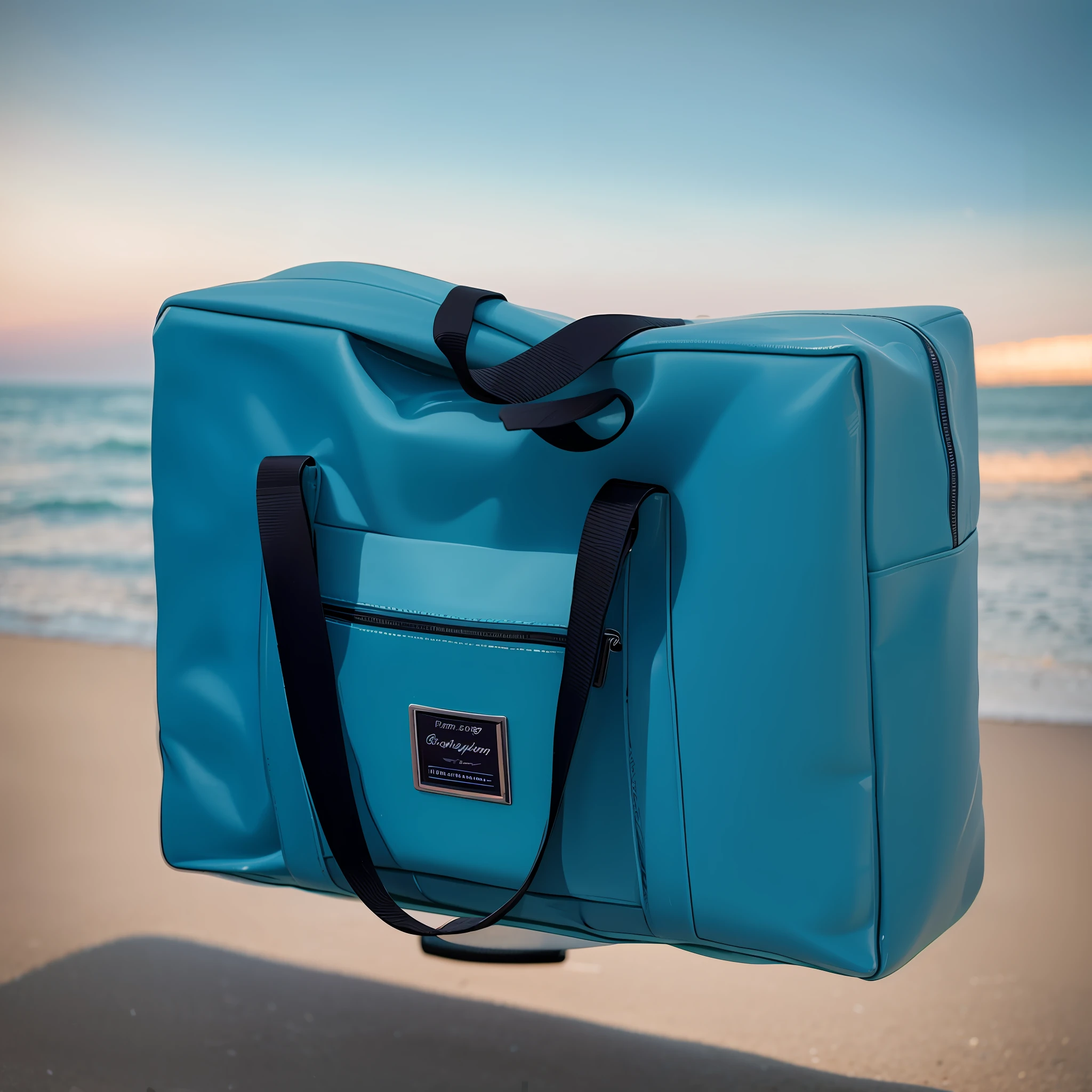 Product photo with Sanya seaside in the background