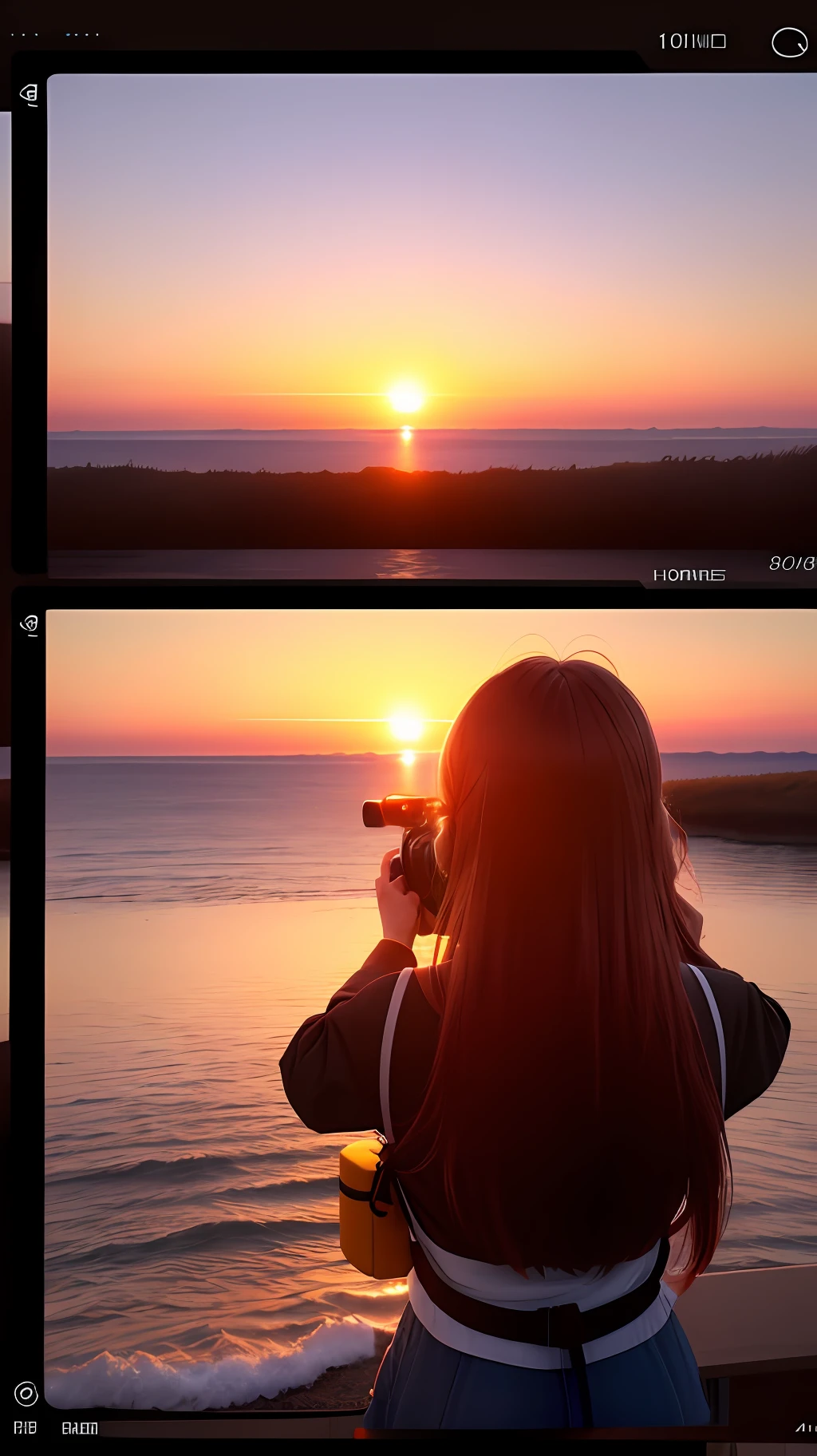 Sunset, evening glow, distant view, realistic, rich colors, gorgeous and colorful, wide-angle lens, shooting in the evening, positive film, naturalistic style, high-definition filming.