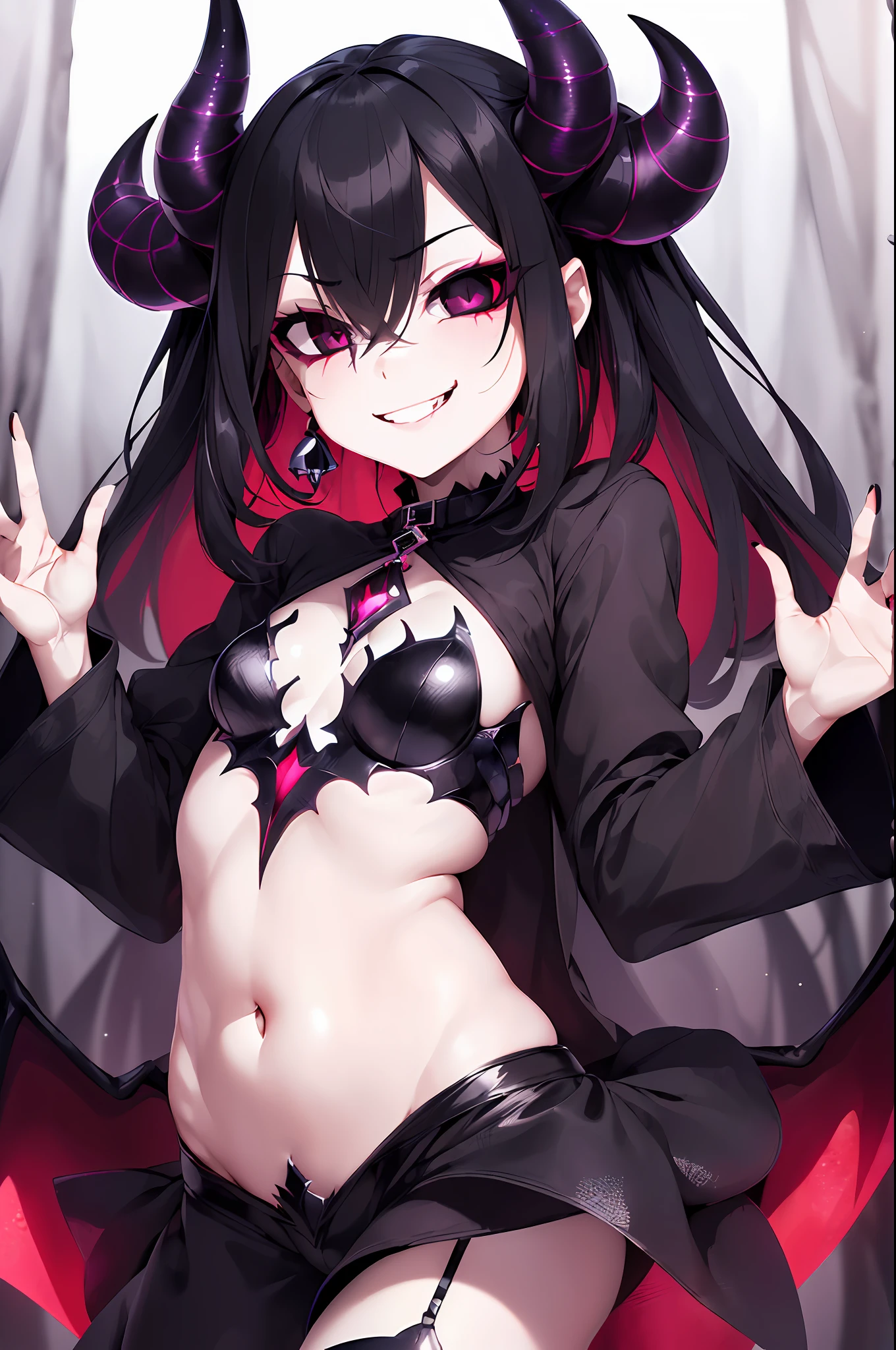 (Girl, Evil Smile, Devil, Dark Energy, Evil Energy, Brainwashing, Corruption), Black Eyes, Succubus Eyes,