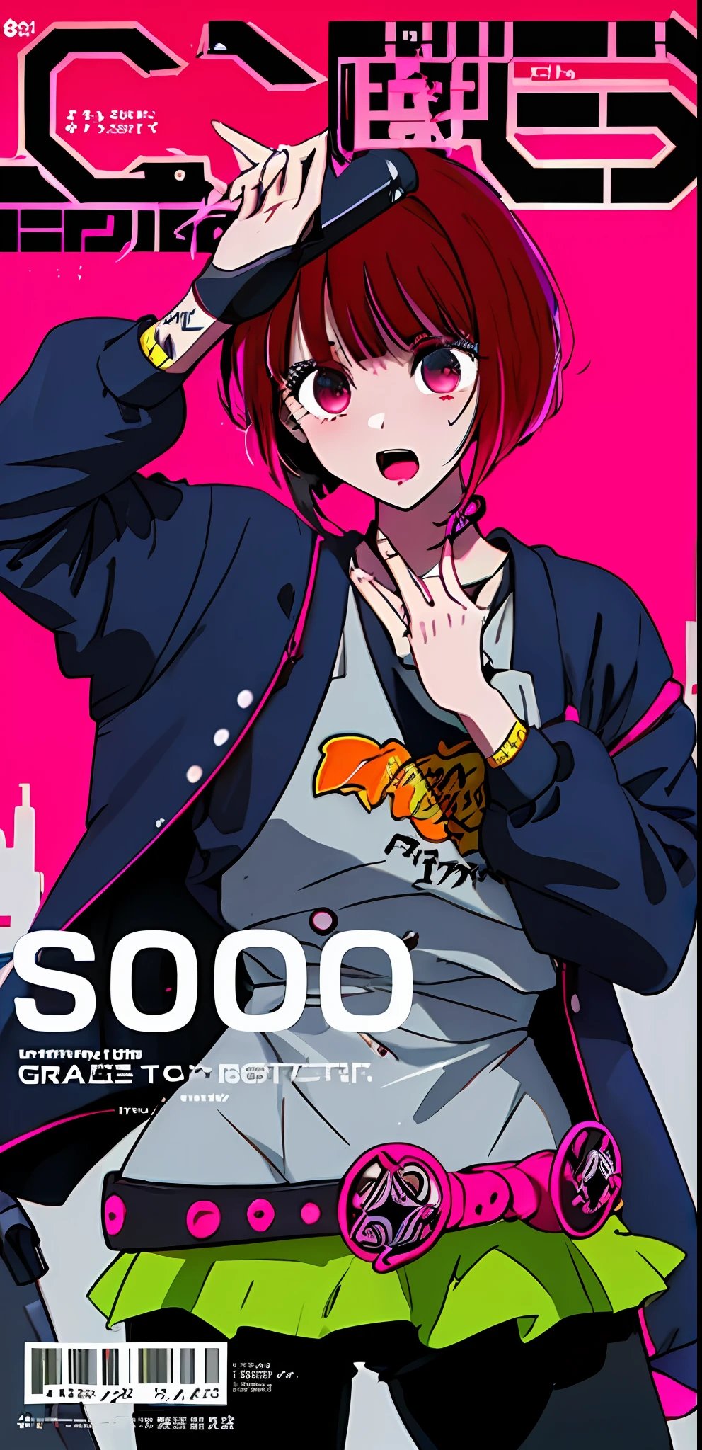 (((dramatic))), (((gritty))), (((intense)))) The movie poster features as the central character. She is shy in the center of the poster, wearing idol outfit, and a determined expression on her face. The background is dark and gritty, with a feeling of drunkenness. The text is bold and eye-catching, with catchy slogans that add to the overall drama and excitement. The color palette is dominated by dark colors, dotted with bright colors, giving the poster a dynamic and visual impact, tachi-e (magazine:1.3), (cover-style:1.3), fashionable, vibrant, outfit, posing, front, colorful, dynamic, background, element, confident, expressive, holding, statement, attachment, majestic, coiled, around, touch, scene, text, cover, bold, eye-catching, title, fashion, font, catchy, title, bigger, eye-catching, modern, trendy, focused, stylish, 1 girl