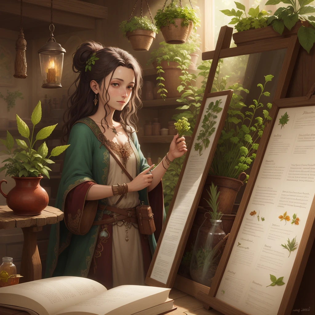 healing herbs, item, fantasy art