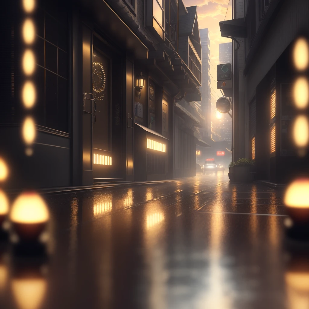 professional ultra detailed photo,
(best quality, masterpiece:1.2), photorealistic, (ambient light:1.3), (cinematic composition:1.2), 8k, hdr, ultra high res, Exquisite details and textures, sportscar, supercar, tail lights, sunset, street view, skyscrapers, skylines, cyberpunk, neon lights, clouds, raining, wet floor, reflection, dusty air, light particles, ray of lights, detailed background, depth of field, professional lighting, photon mapping, radiosity, physically-based rendering, ultra detailed, hyperdetailed, intricate details, IPA winner,  Hasselblad, masterpiece,