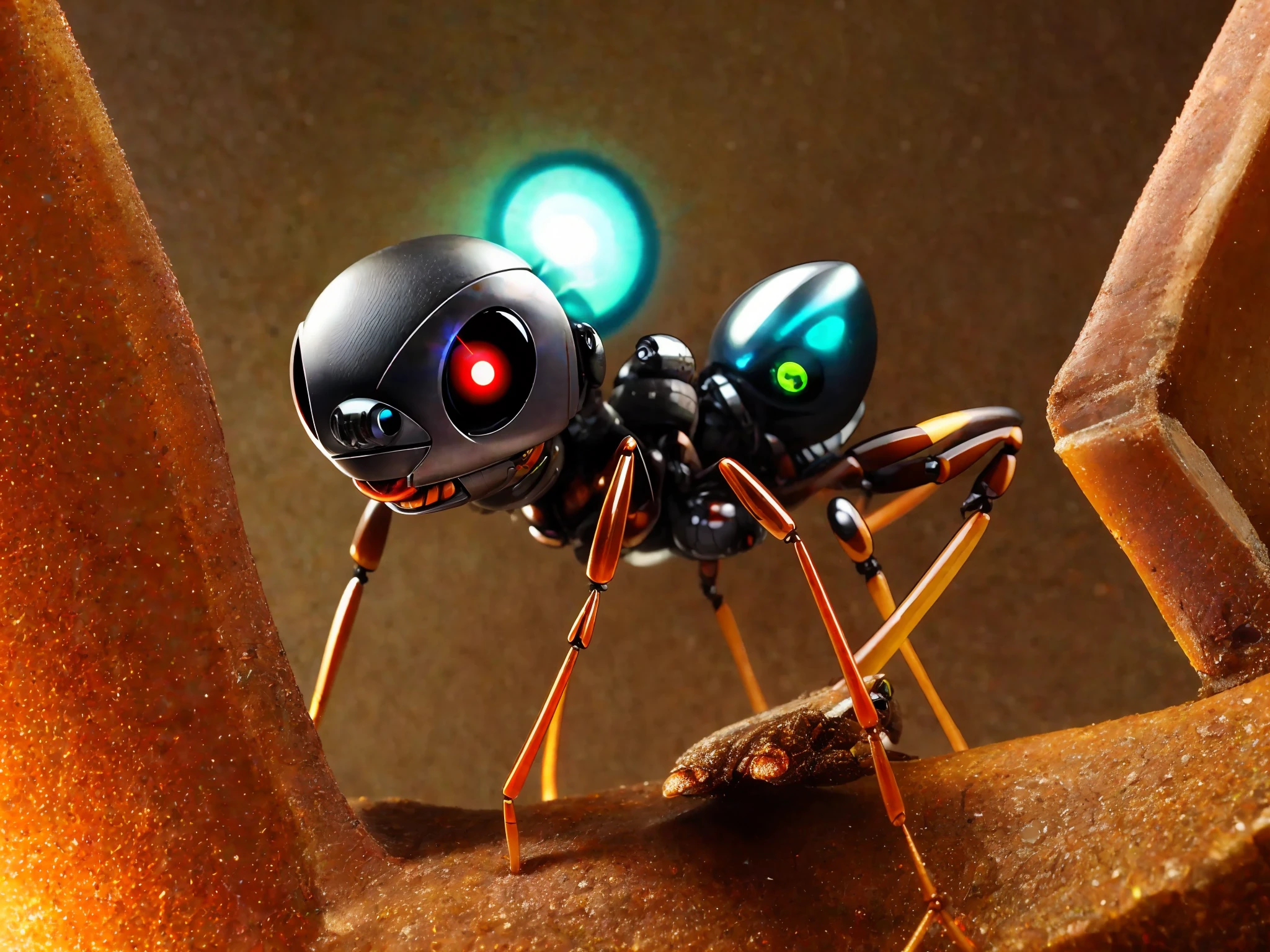 cyborg ant with laser eye