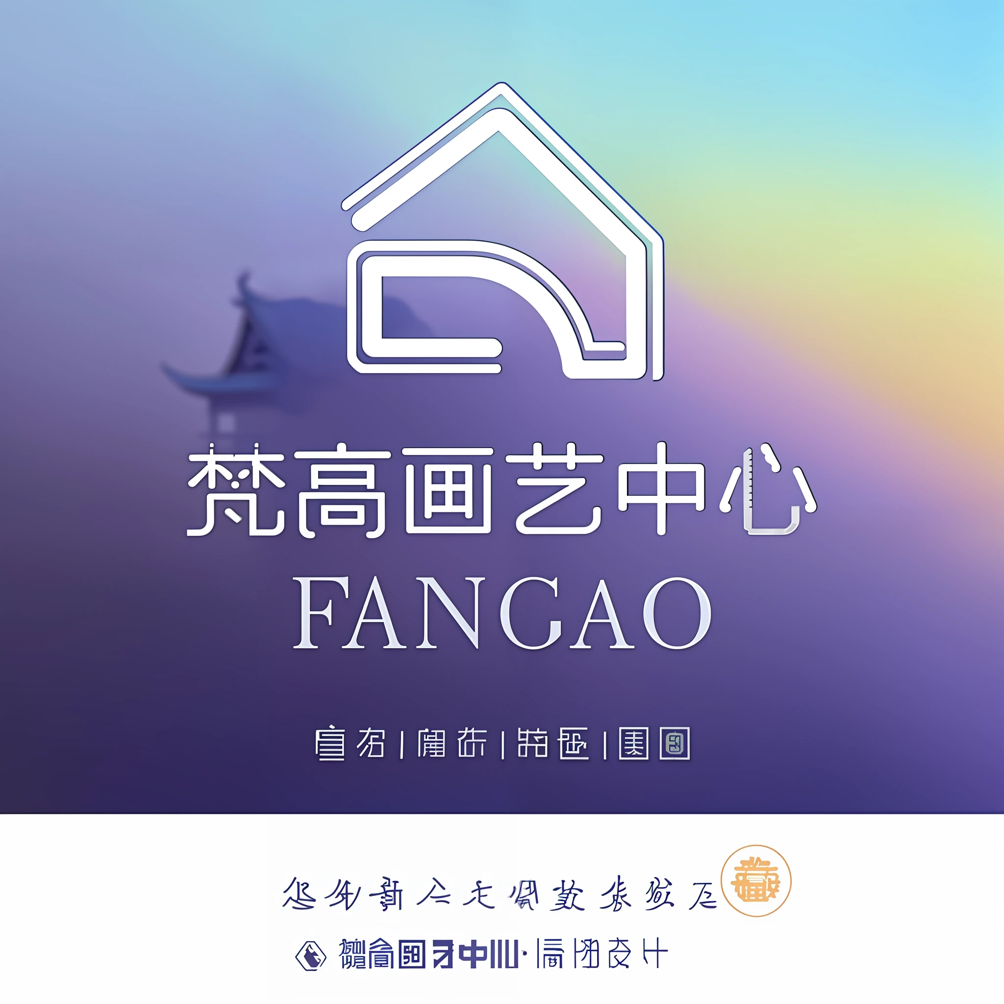 a close up of a sign with a house in the background, zeng fanzh, tang mo, by Fan Qi, 王琛, qiu fang, by Gao Fenghan, dang ngo, 千 葉 雄 大, yanjun chengt, inspired by Fang Congyi, fancy background, image