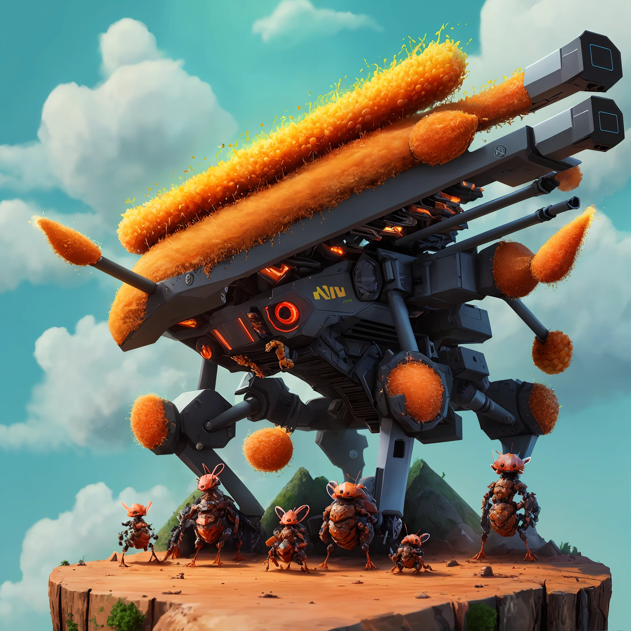 Evolved anthill, with war technology 4k