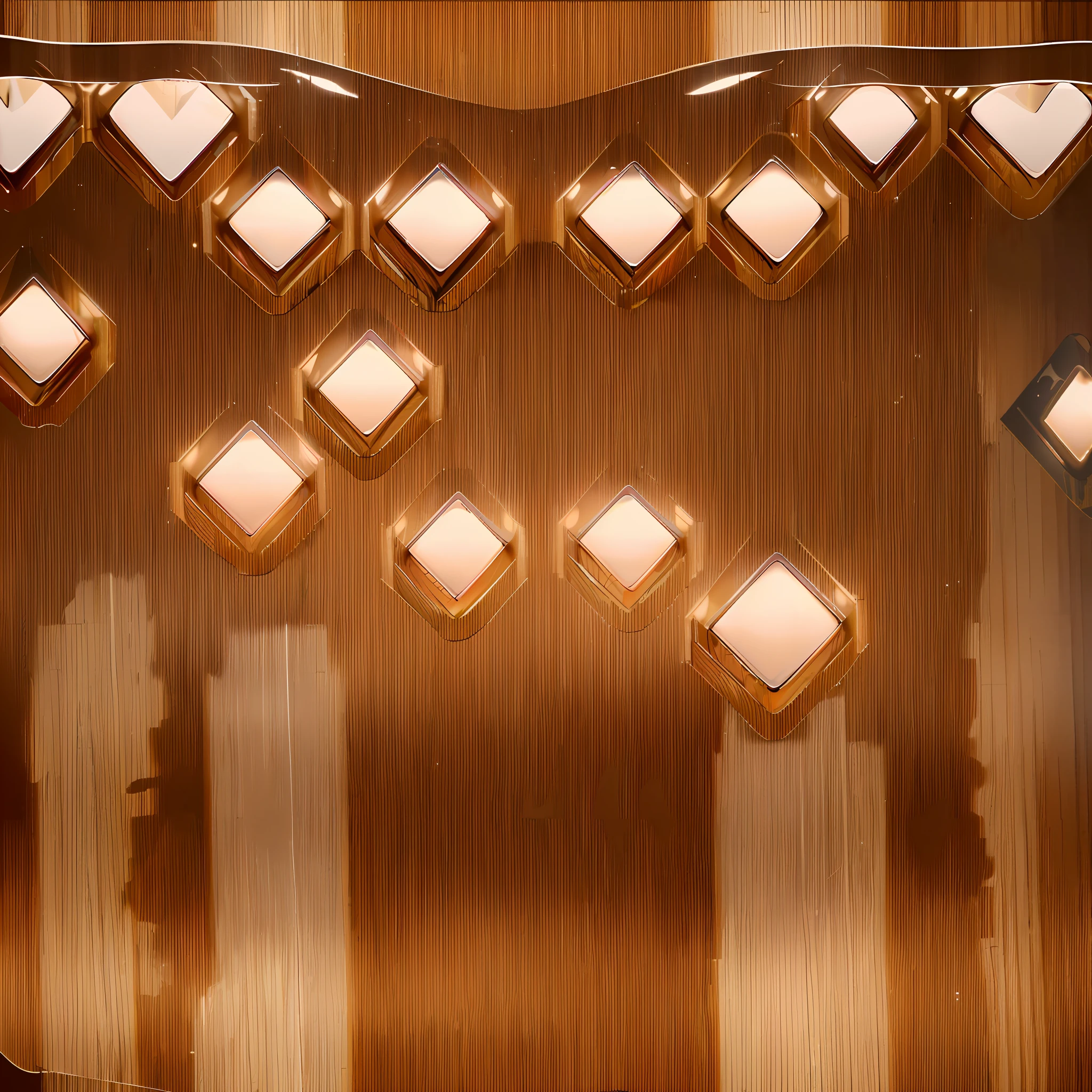 there are many candles that are lit up in the dark, caustics lighting from above, brown atmospheric lighting, reflections in copper, rendered in houdini, geometric backdrop; led, volumetric lighting from above, background of a golden ballroom, rendered in keyshot, copper details, inspired by Anna Füssli, by Anna Füssli