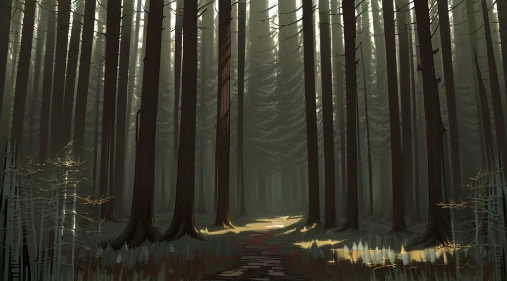 (Ultra detailed), (masterpiece), (best quality), (very detailed CG unit 8k wallpaper), (((extremely wide shot)))), ((a hunter like little nightmares 2), male, ((((forest))), rustic, ((repeating gun)), male anatomy, soft light, conceptual art, dramatic, cinematic, highly detailed, stylized wallpaper