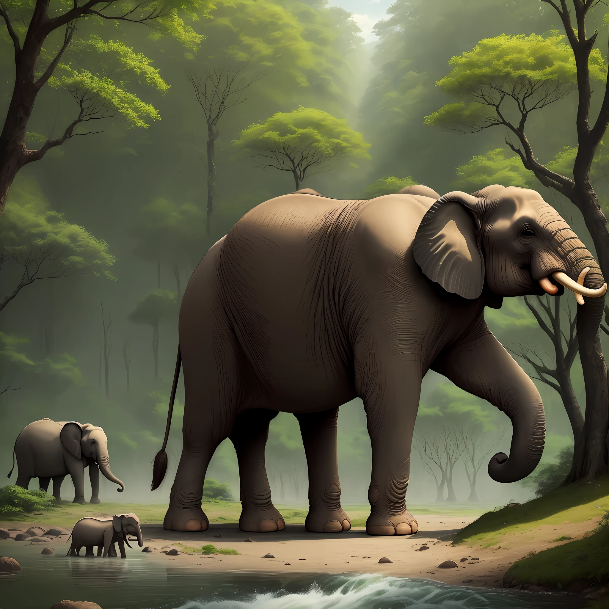# Authoring Area 1
You describe to me the description and scene used for AI painting, is such a forest kingdom elephants especially like to be quiet, but the forest kingdom is very noisy, all kinds of animals are very unquiet, elephants like to be quiet very much, so he left the forest He walked forward, walked, walked to a river and found, there is a place called chessboard country is very quiet, live here early in the morning and then describe the noisy sounds of various animals in the forest in this scene, the elephant left alone, In this scene, the elephants in the forest kingdom like to be quiet very much, but the various animals around them are very noisy and cannot meet the quiet needs of the elephants. So, the elephant left the forest and walked all the way along a river. He walked and walked, and finally came to a place called the Chessboard Country. The place is very peaceful and the elephants decided to make their home here.
In this scene, the elephants in the forest kingdom like to be quiet, but the various animals around them are very noisy and cannot meet the quiet needs of the elephants. So, the elephant left the forest and walked all the way along a river. In the forest where the elephants leave, the noise of various animals does not stop. However, in the chessboard country, everything is different. The air here is fresh, the sun is shining, and even the birds singing soften. The whole scene is full of beautiful artistic conception, the elephant walks alone in the forest, looking for a peaceful life, and finally finds an ideal place to live.
However, in the forest where the elephants leave, the noise of various animals does not stop. The chirping of birds, the babbling of monkeys, the chirping of insects... The various sounds are intertwined to form a noisy background sound. However, in the chessboard country, everything is different. The air here is fresh, the sun is shining, and even the birds singing soften. The elephants here can finally enjoy tranquility.
The whole scene is full of beautiful artistic conception. Elephants walk alone in the forest, looking for a peaceful life, and eventually find an ideal place to live. Although the surrounding animals are noisy, the elephants are still able to immerse themselves in the beautiful nature and enjoy the peace and wonder.