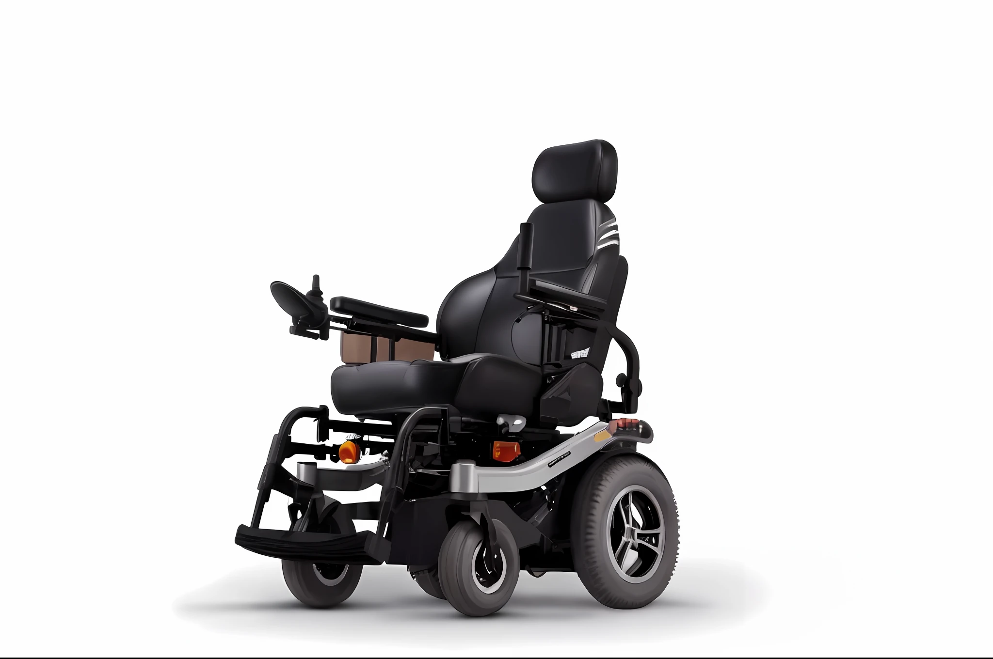 A brunette grandma was in a wheelchair