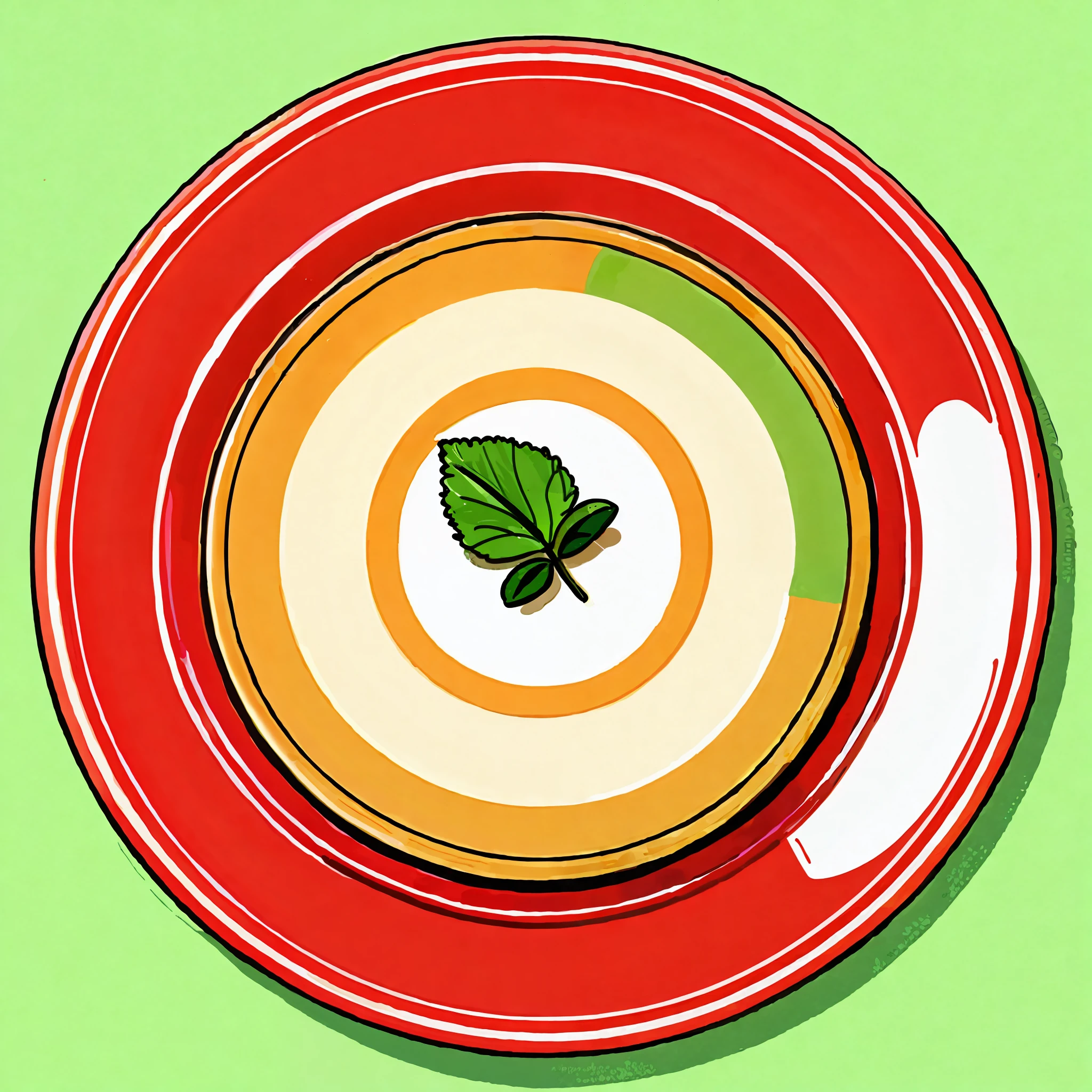 food plate with vegetables, beans, rice, clean shaded vector art, amazing food illustration, high quality illustration, 3d icon for mobile game, commercial illustration, cartoonish vector style, cel shaded vector art, plate full of food, kitchen, aspic, colorful illustration, center image