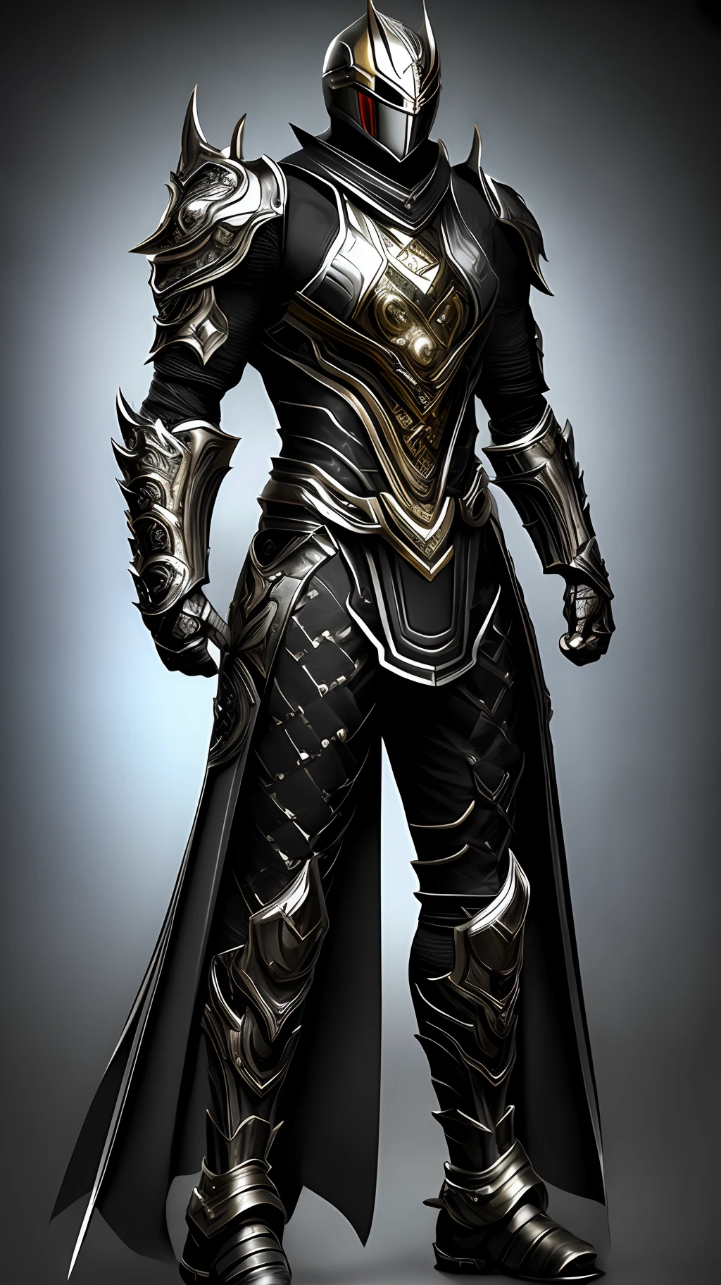 Black Kamen Rider, style Garo, man, armor divine, realistic shaded, hyper realistic detailed, beautifully,