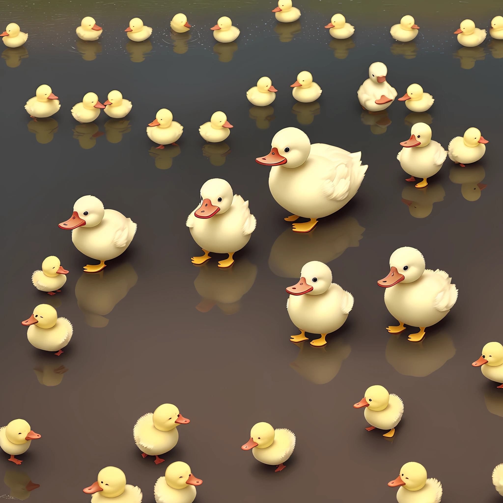 Toby is different and the other ducklings make fun of him
Keywords: different, make fun, ducklings