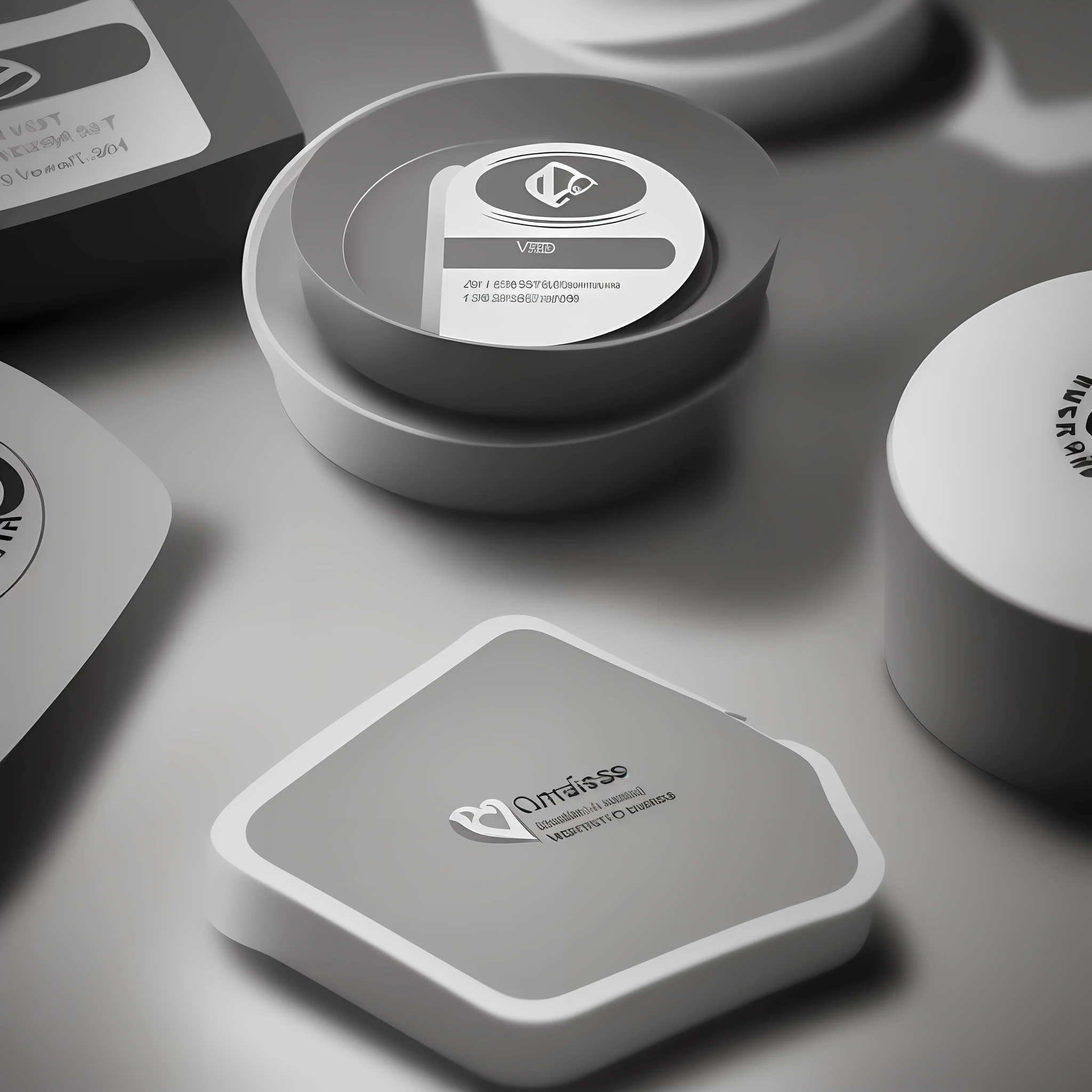 visual identity for veterinary ultrasound business card