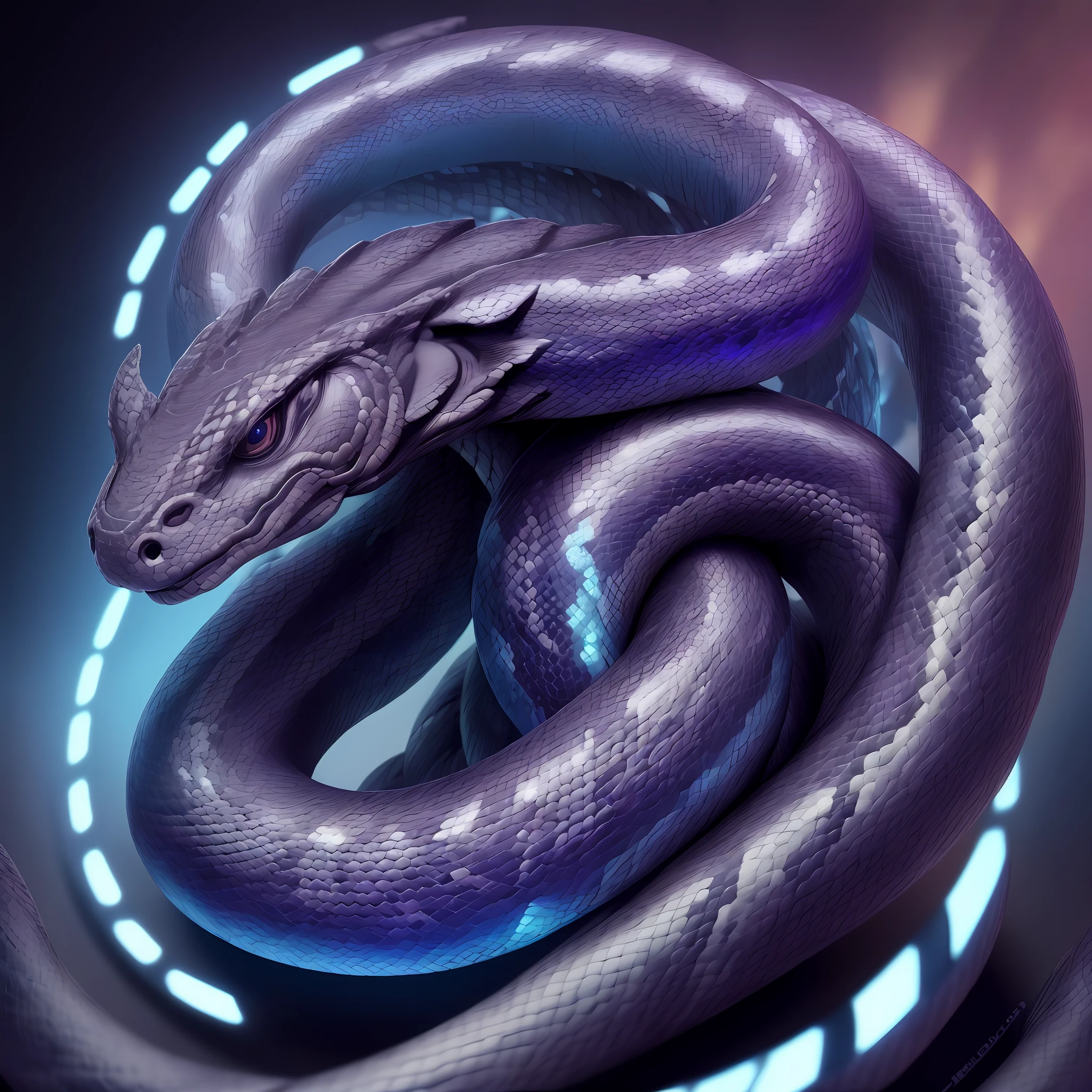 Humanoid body, body full of scales, snake eyes, long hair, lean arms and legs, tall, cinematic focus, 8k quality, vivid colors