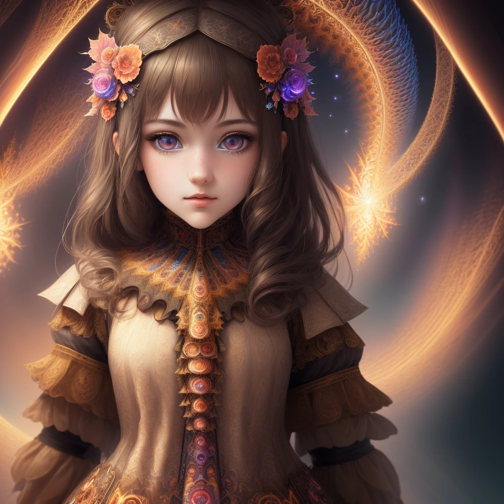 (absurdres, highres, ultra detailed), 1girl, solo, extremely detailed eyes, (official art, beautiful and aesthetic:1.2), (fractal art:1.3), colorful, highest detailed