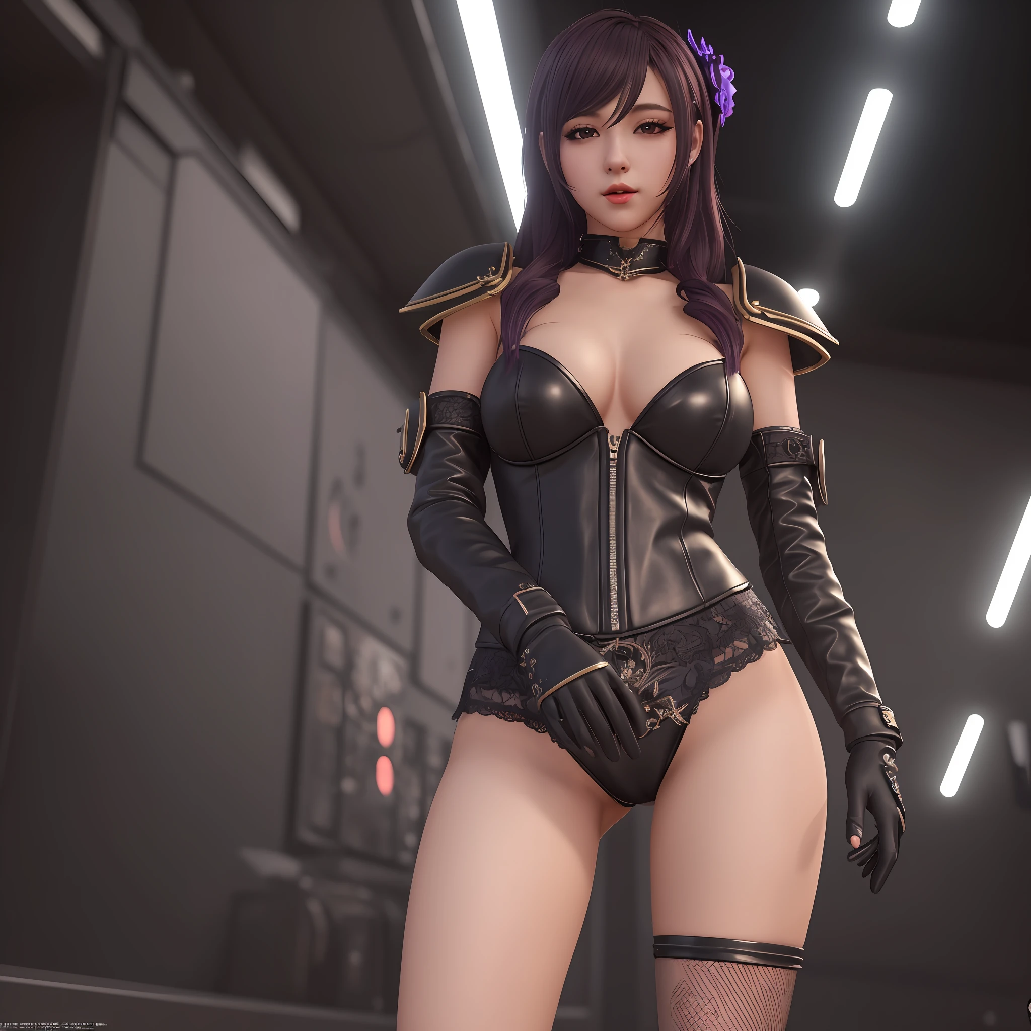 1girl, e-girl ,thigh high, dark gloves, from behind, night, (masterpiece:1.4), (best quality:1.4), best quality, (extremely detailed:1.2), masterpiece, finely detail, extremely detailed wallpaper, (high resolution:1.2), (extremely detailed CG unity 8k wallpaper), (illustrations:1.3),realistic, photorealistic