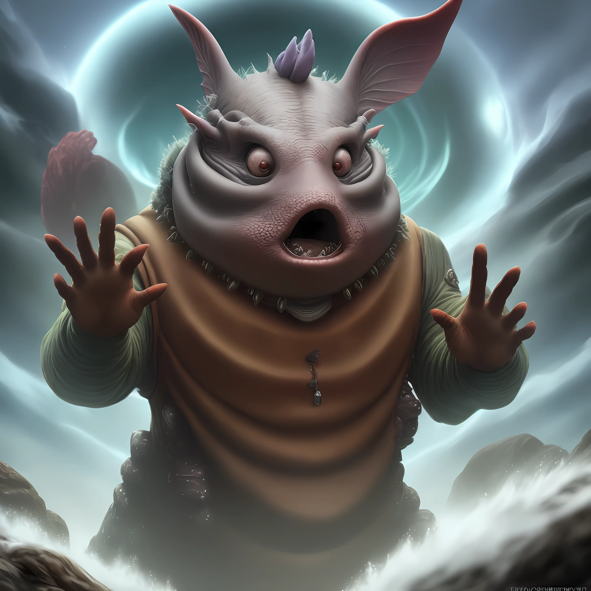 Strange creature, ugly, 8k quality