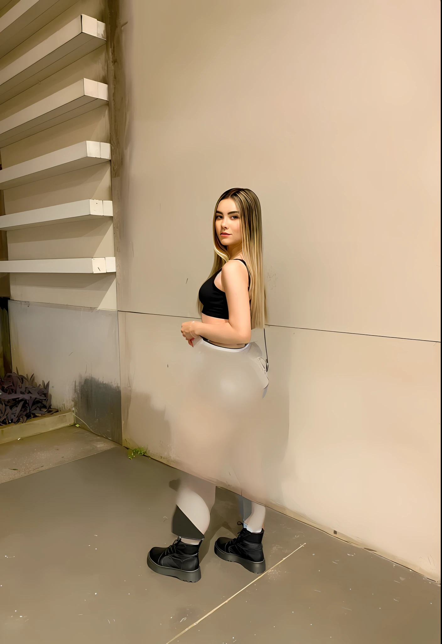 Mini skirt, sensual, ass, beautiful legs, hyperrealistic skin, 8k, photography