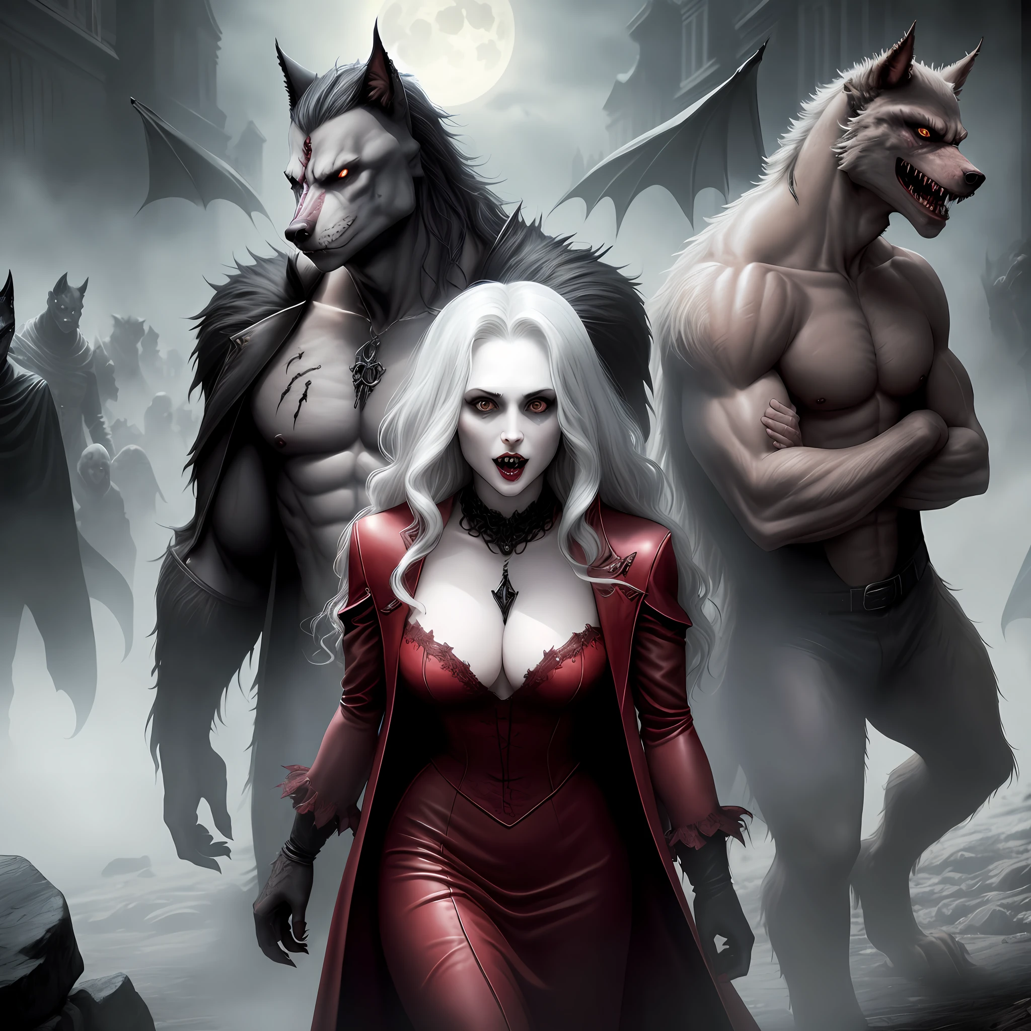 Monsters, vampires, demons and werewolves