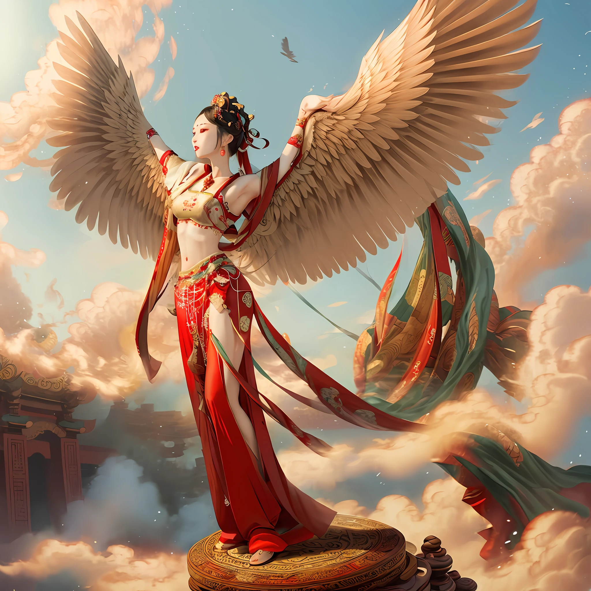 Magnificent wings, majestic, beautiful steals, oriental style clothes, new clothes