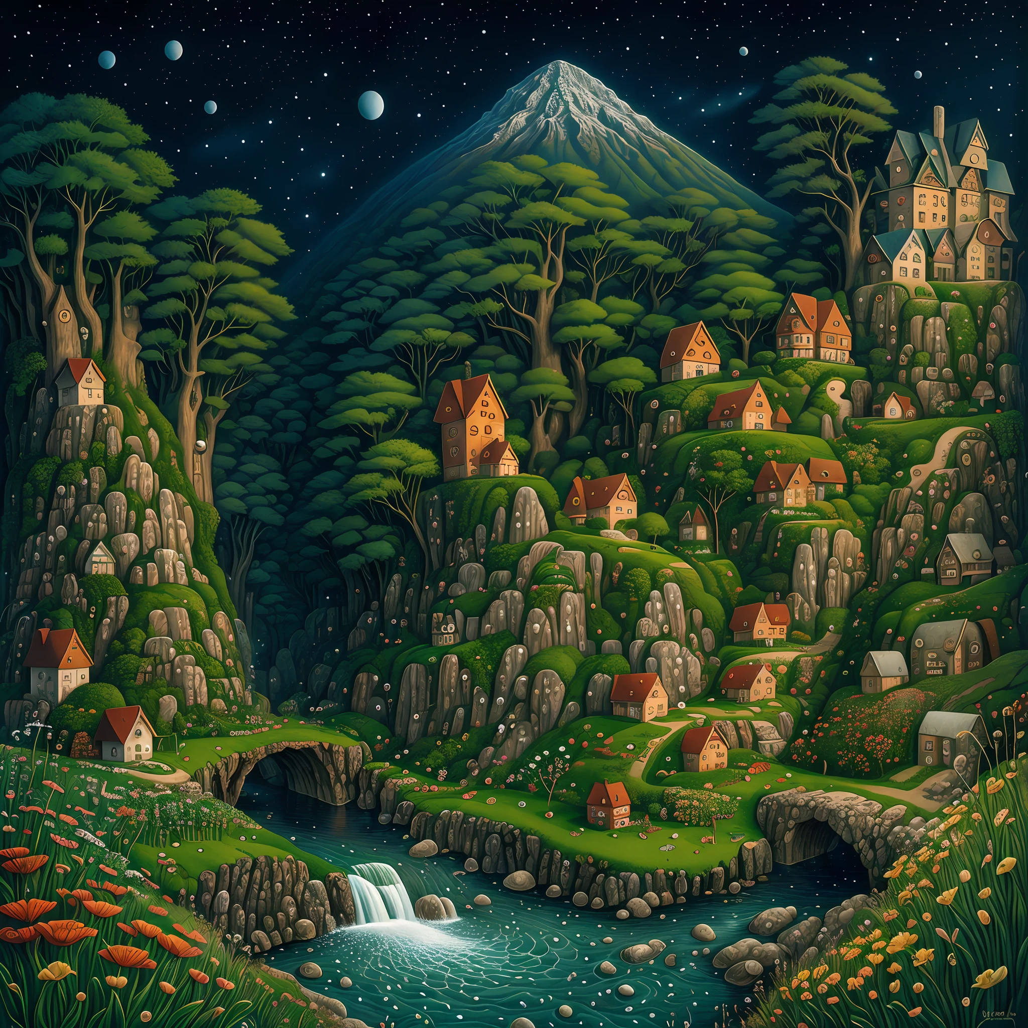 Landscape Naive ART By Jacek Yerka