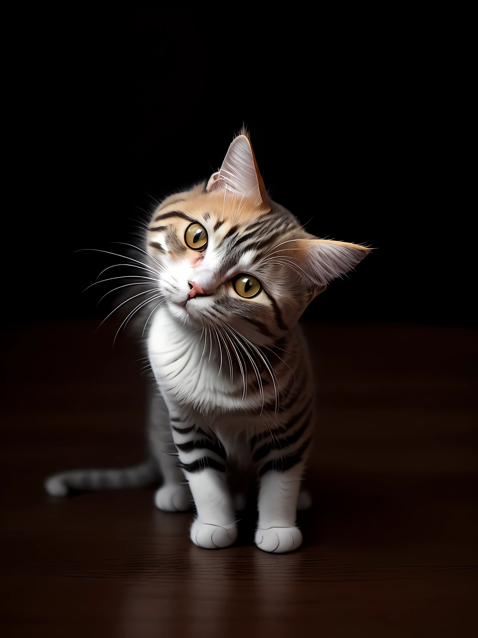 Cute cat, cute cat, orange on cat, gray on cat, cat mixed gray with orange