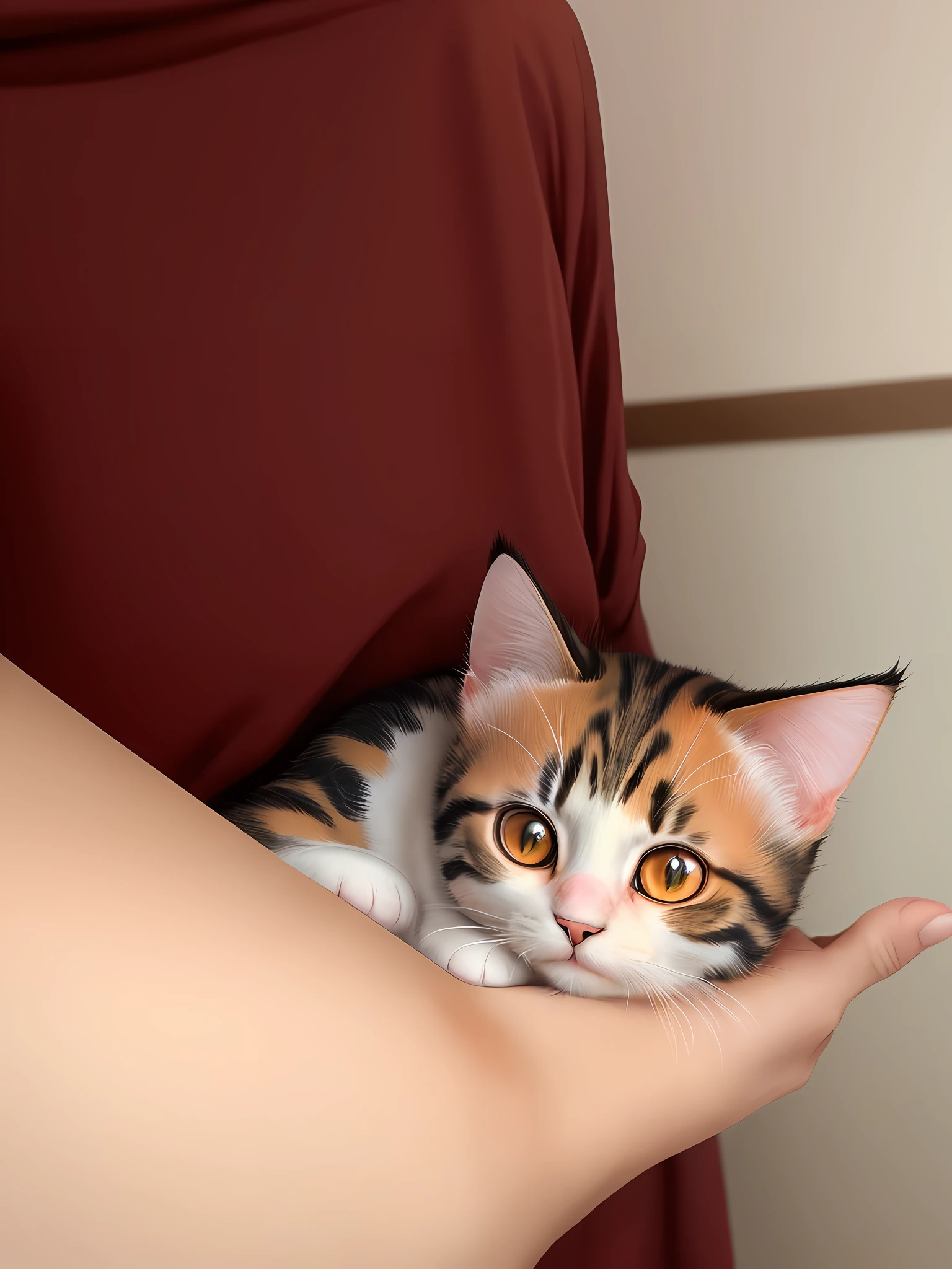 Cute cat, gorgeous cat, half orange face